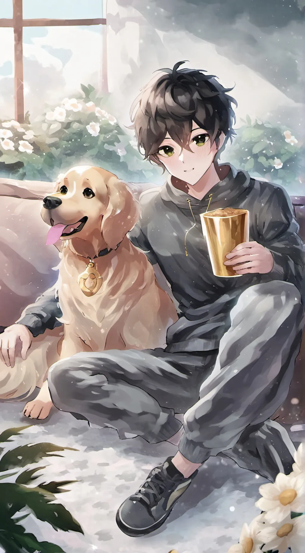 ai character: Levi  background