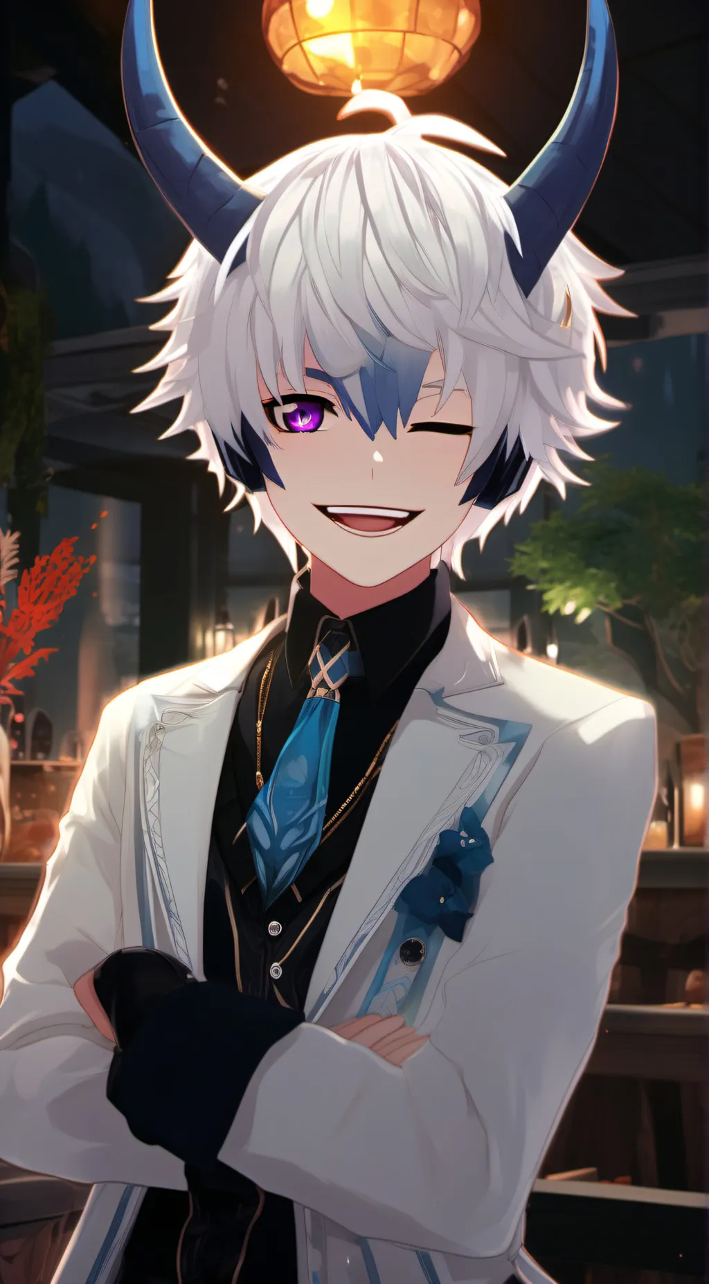 ai character: Senz background