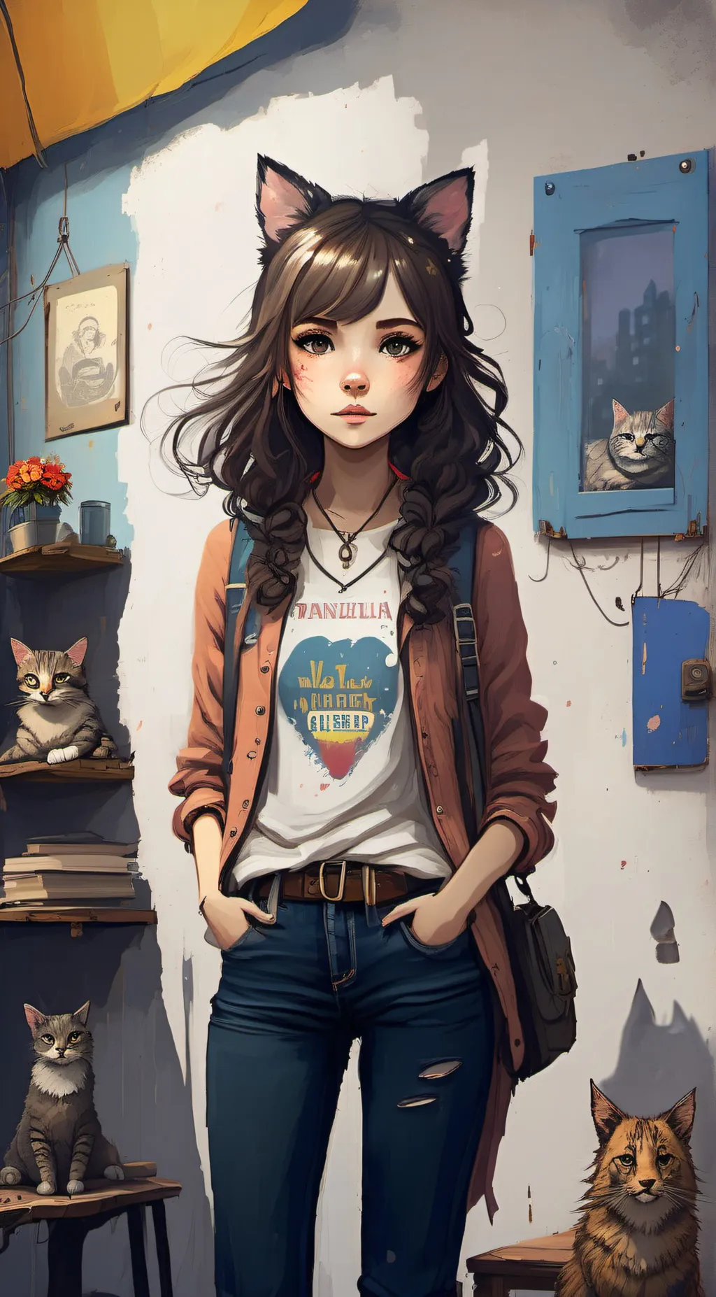 ai character: vispara  background