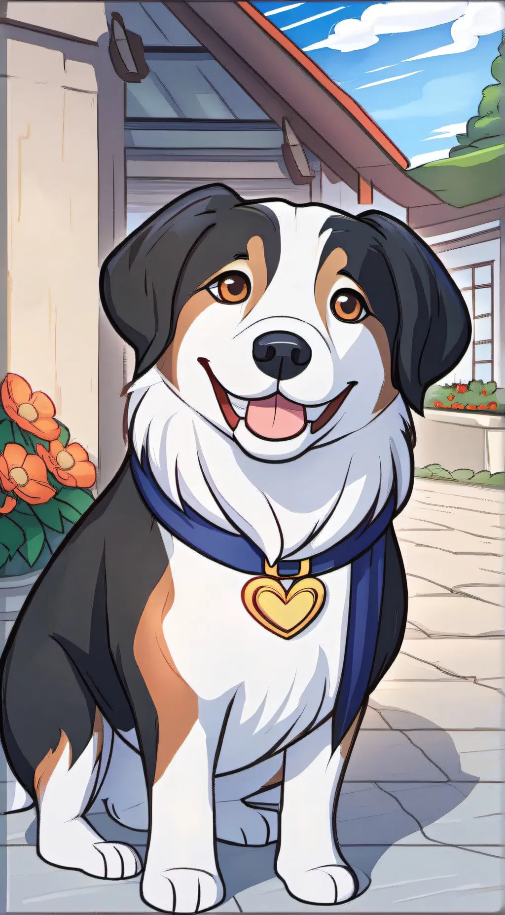 ai character: just a normal dogi background