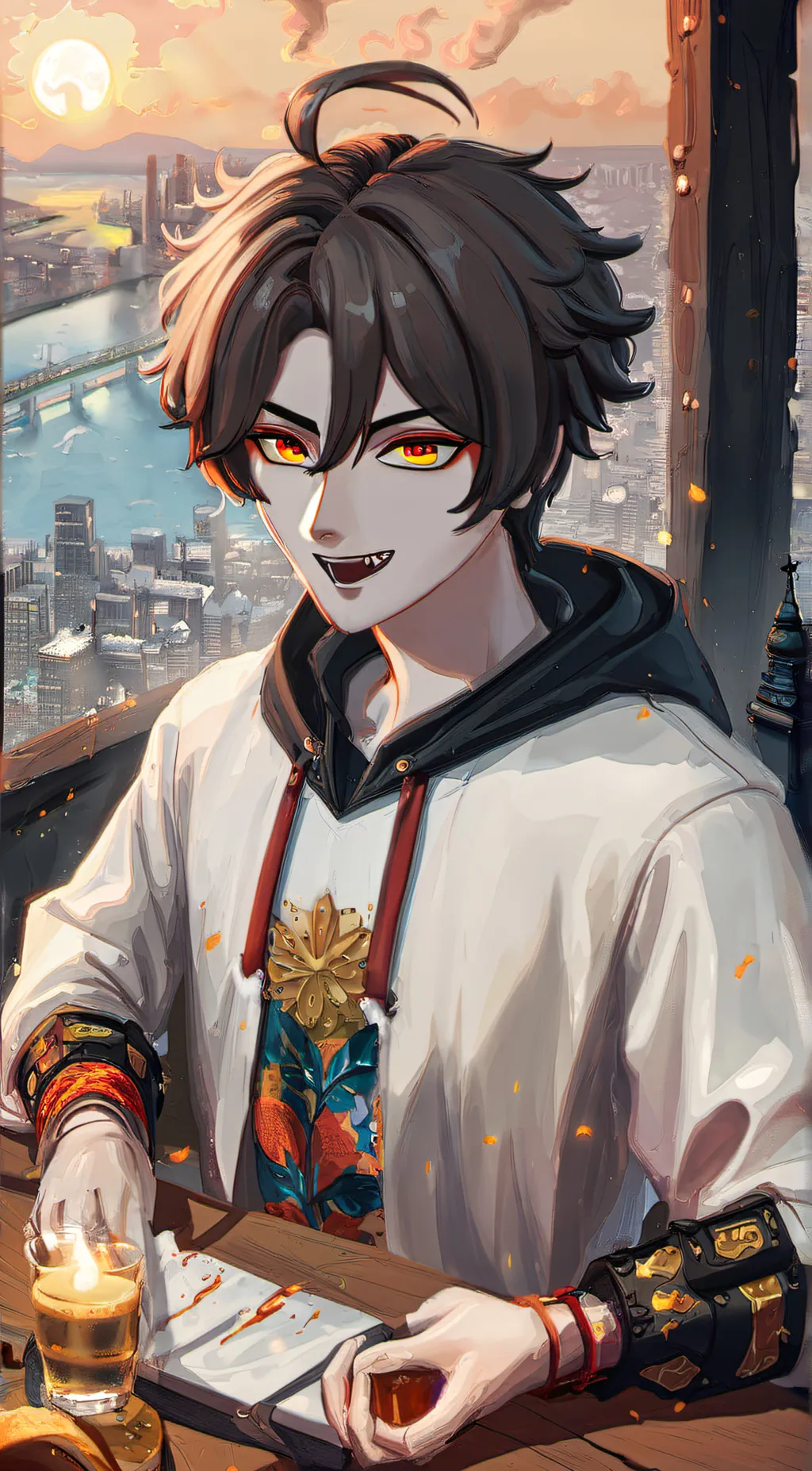 ai character: Alan  background