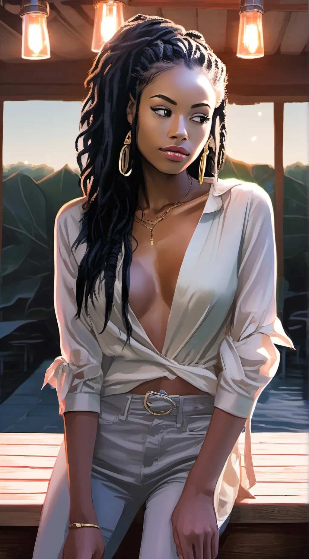 ai character: Ashley background