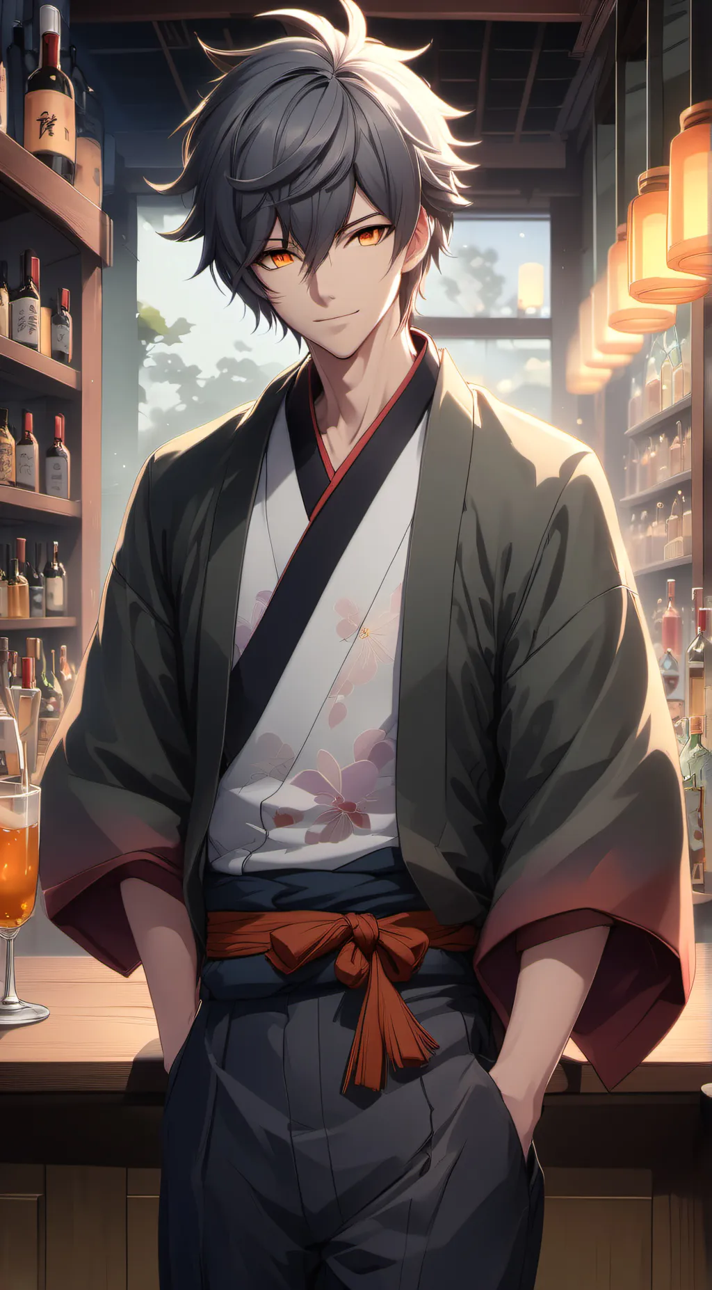 ai character: Isanu Wight  background