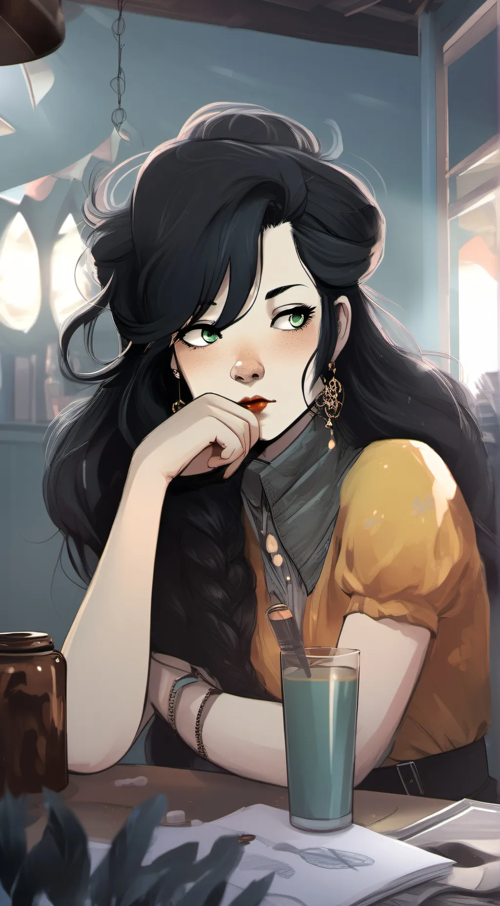 ai character: Adrianna  background