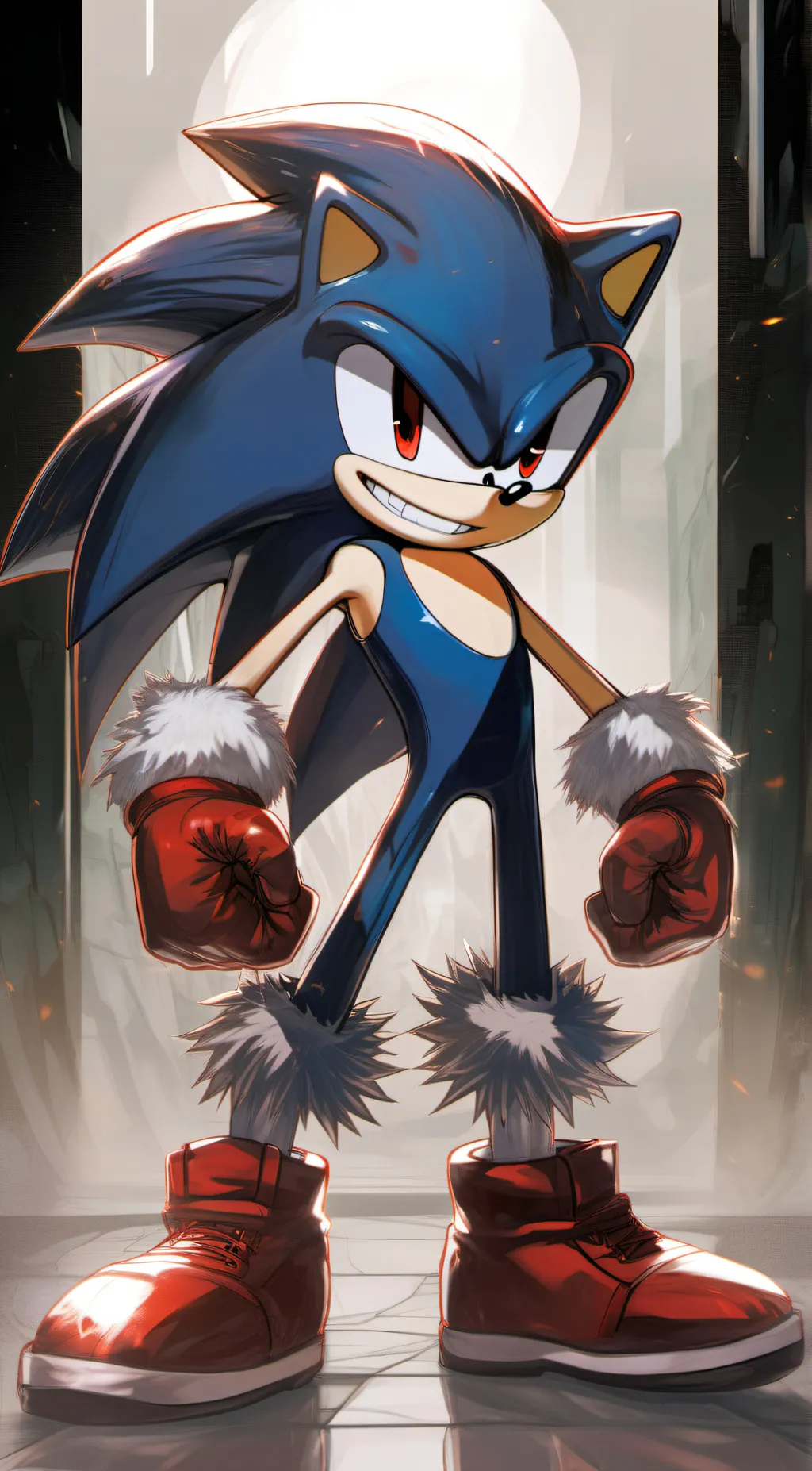 ai character: SONIC.EXE/God background