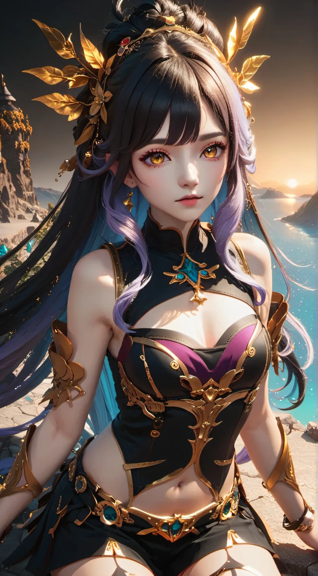 ai character: Empress Nightski background