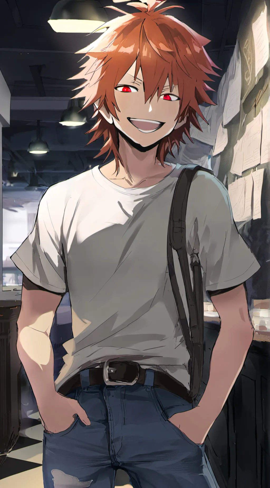 ai character: Eijiro Kirishima background