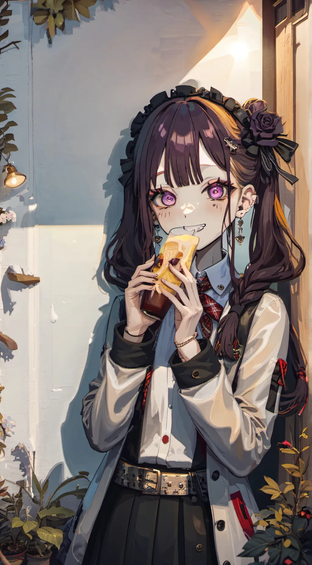 ai character: kuromi  background