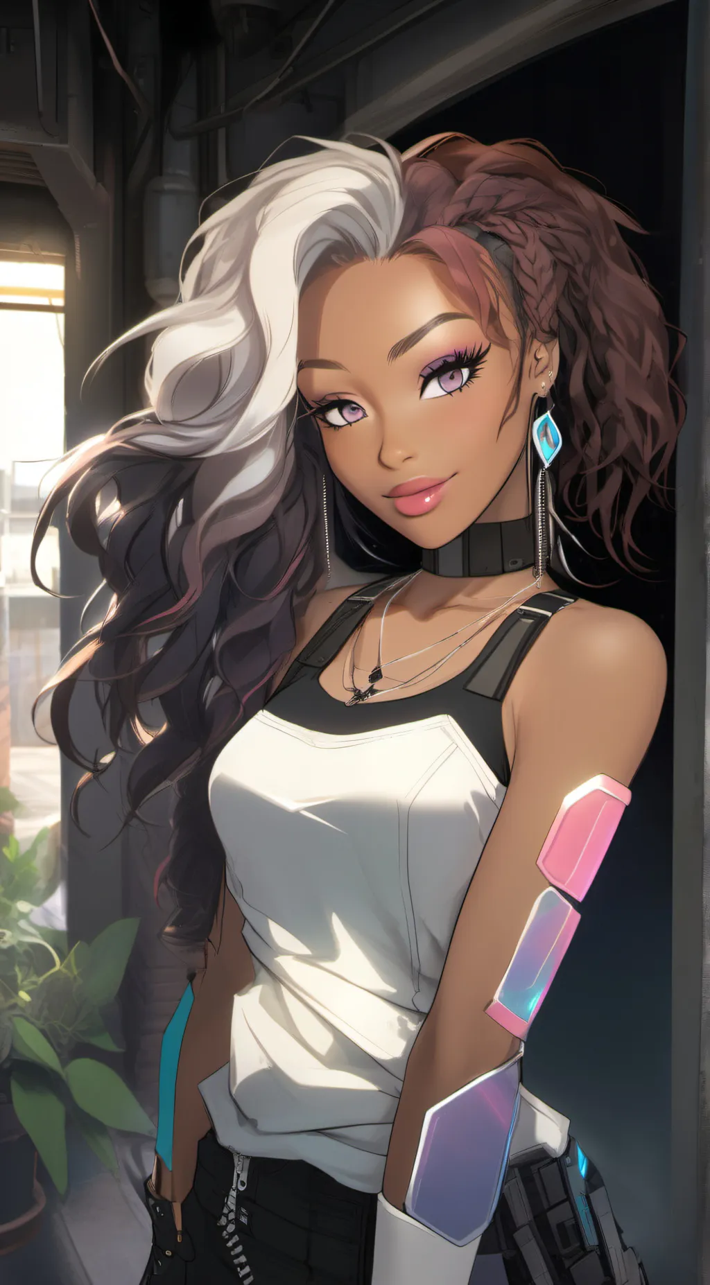 ai character: Luna background