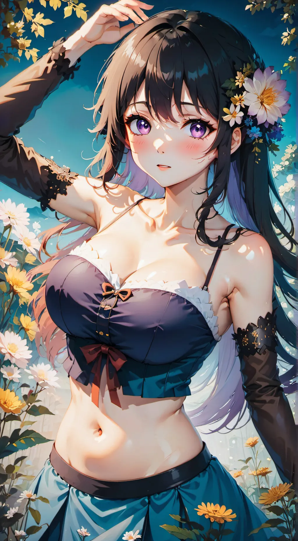 ai character: Rose background