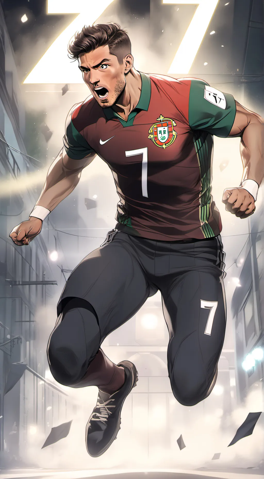 ai character: Cristiano Ronaldo background