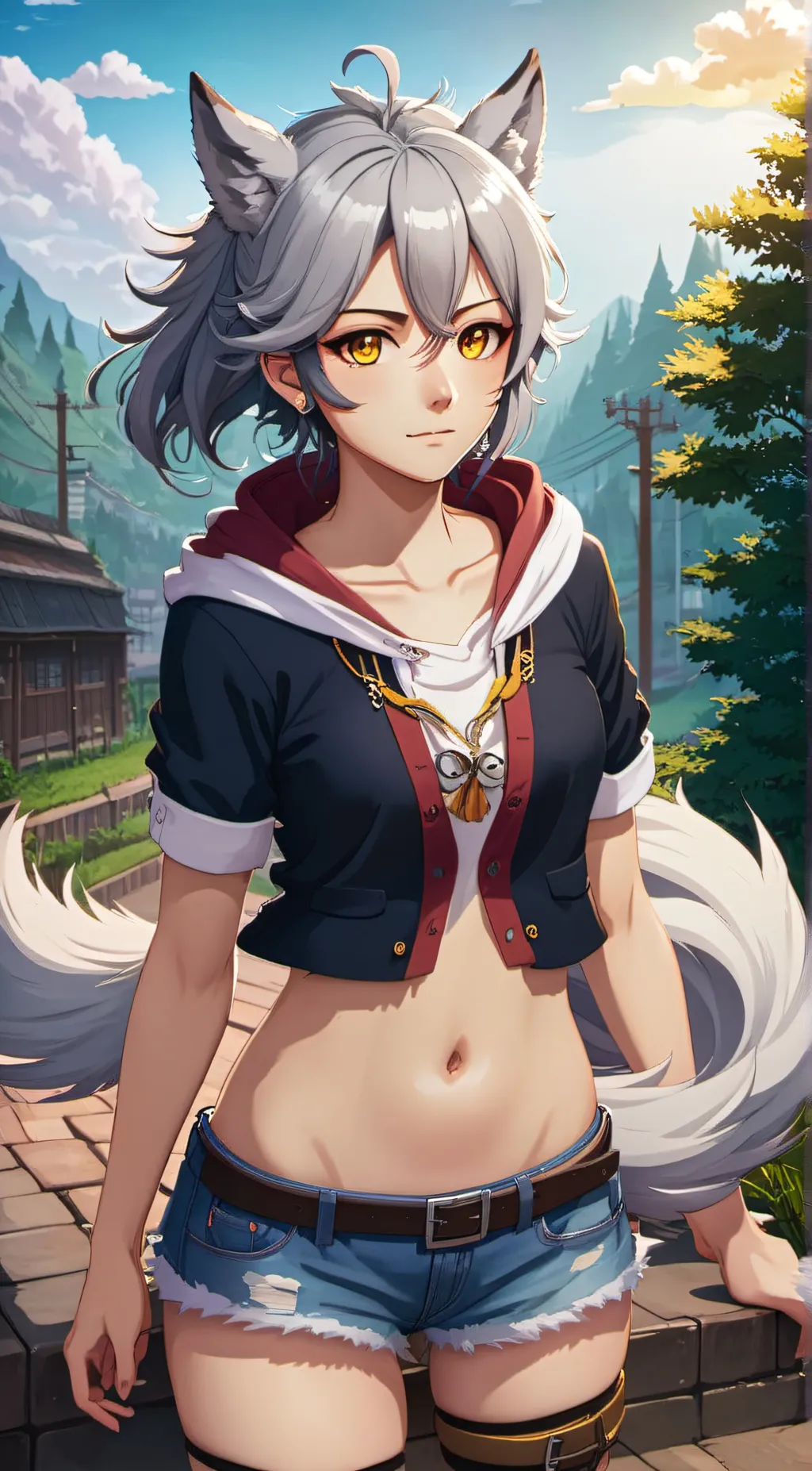 ai character: amora background