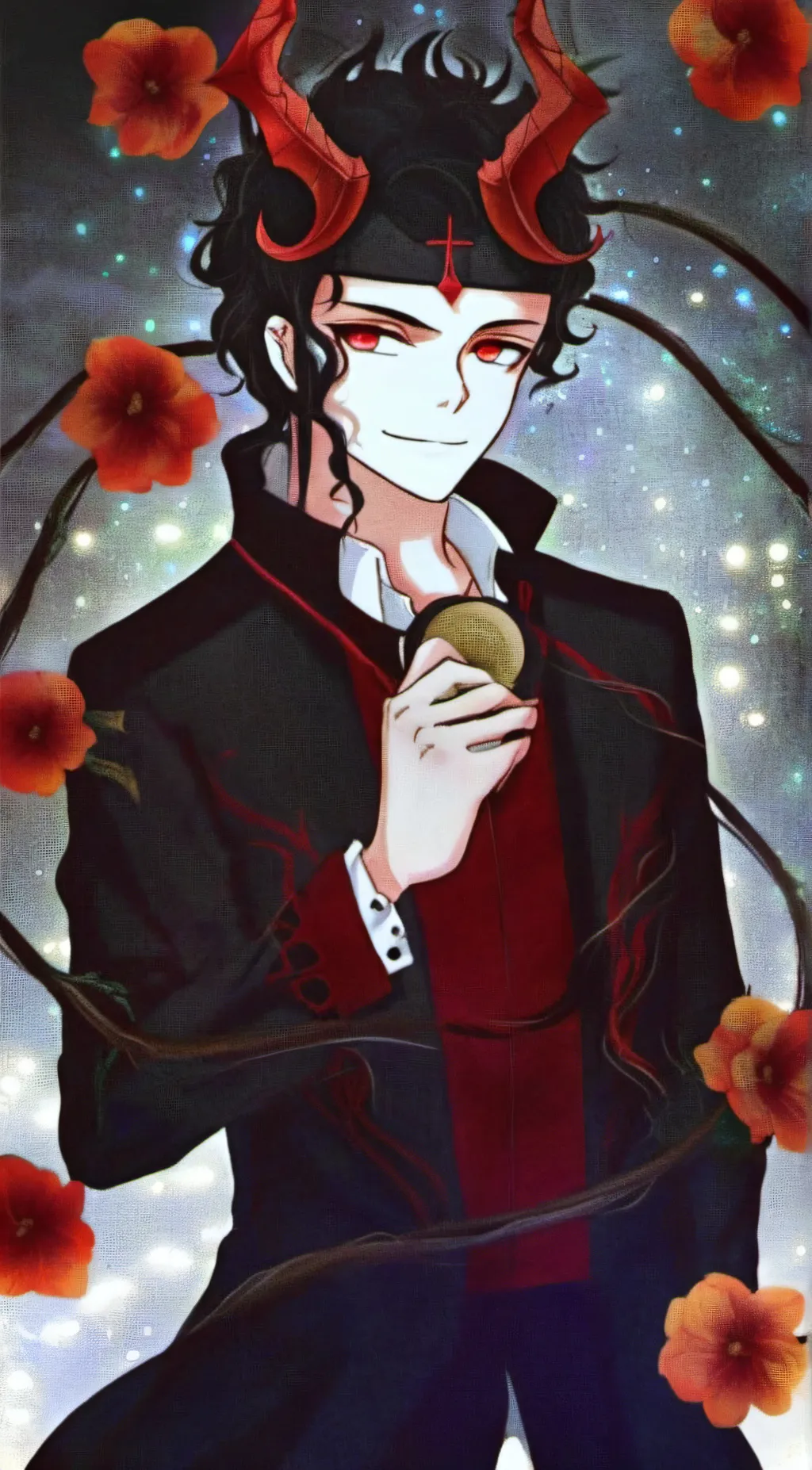 ai character: muzan  background