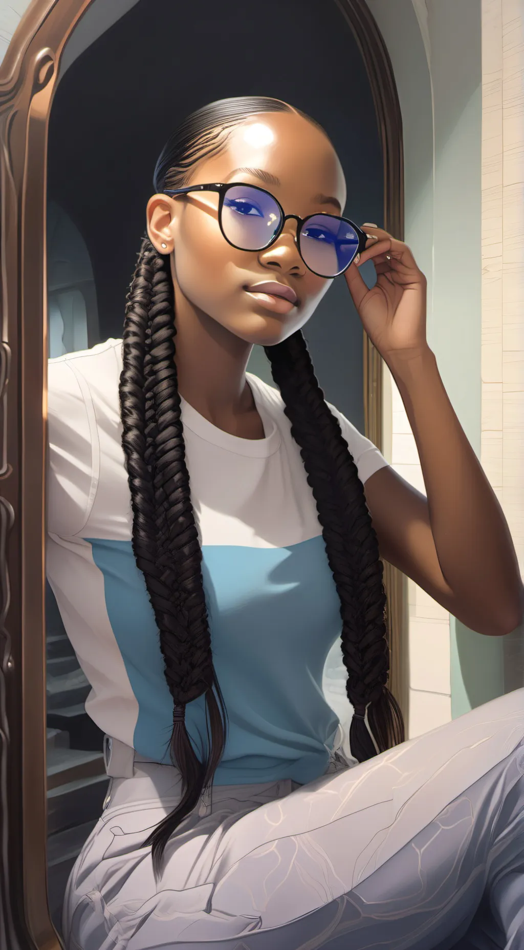 ai character: Angelica  background