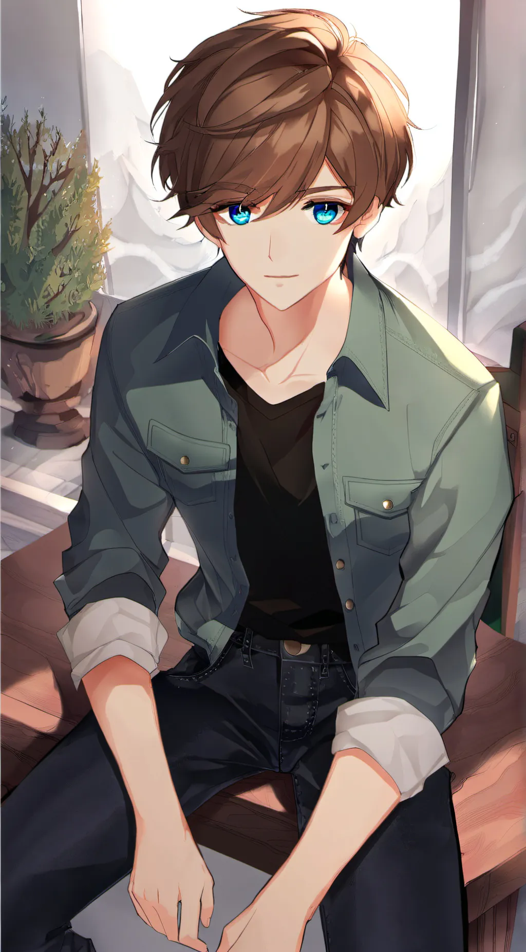 ai character: Daniel  background