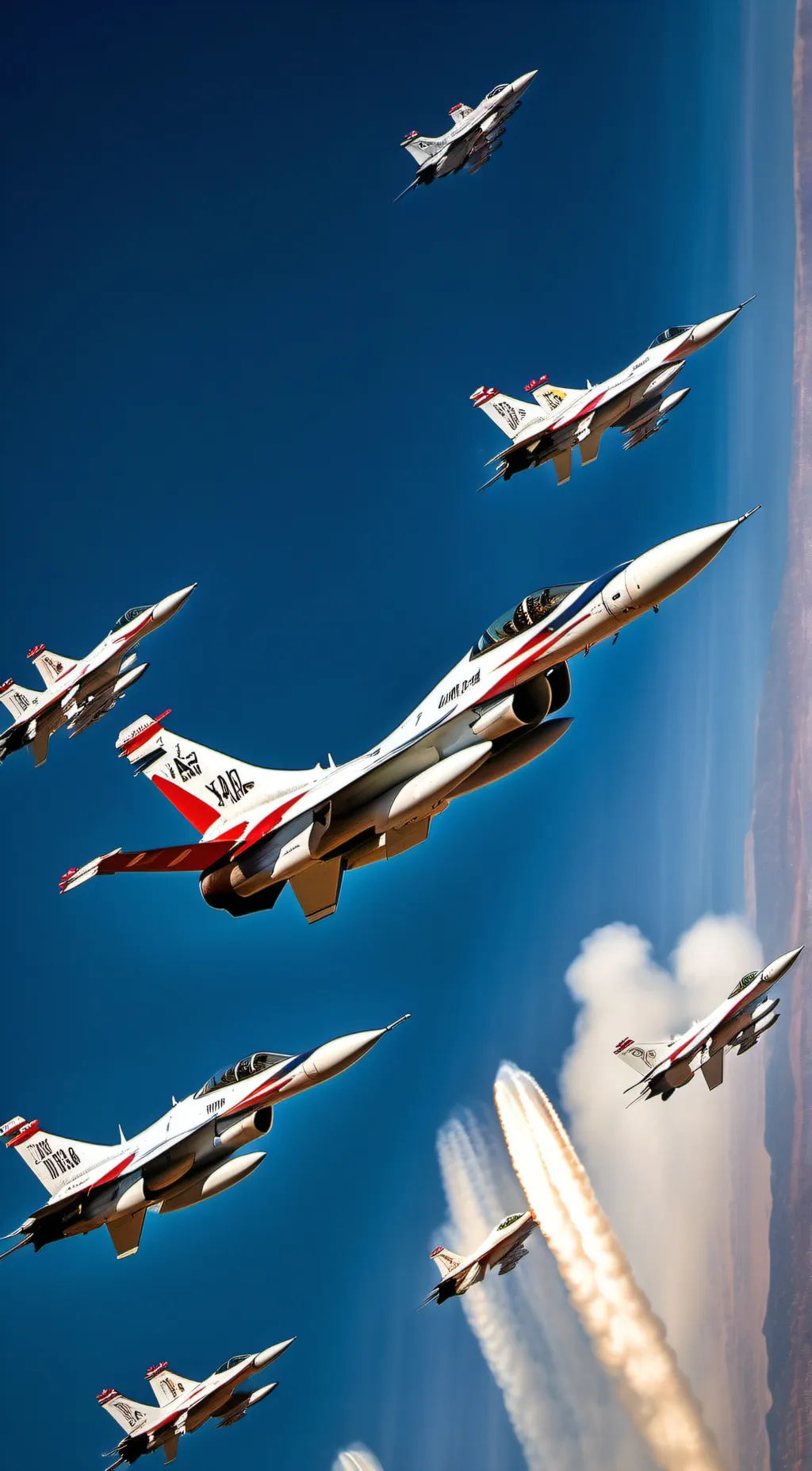 ai character: USD ThunderBirdz background