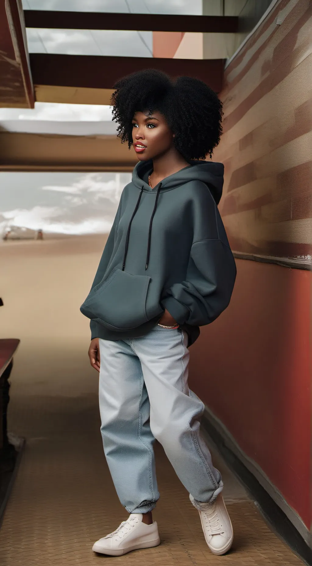 ai character: Naila  background