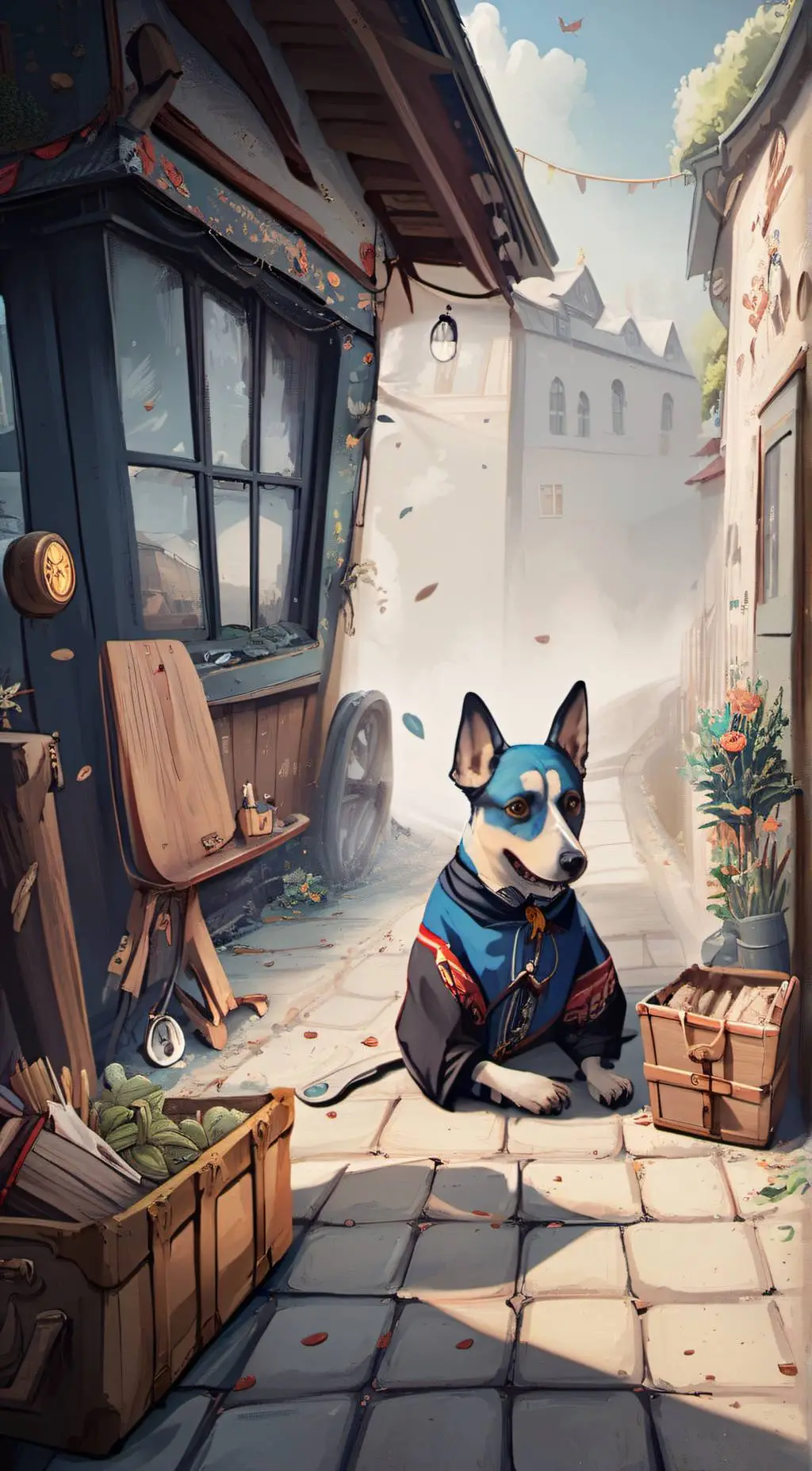 ai character: animation family background