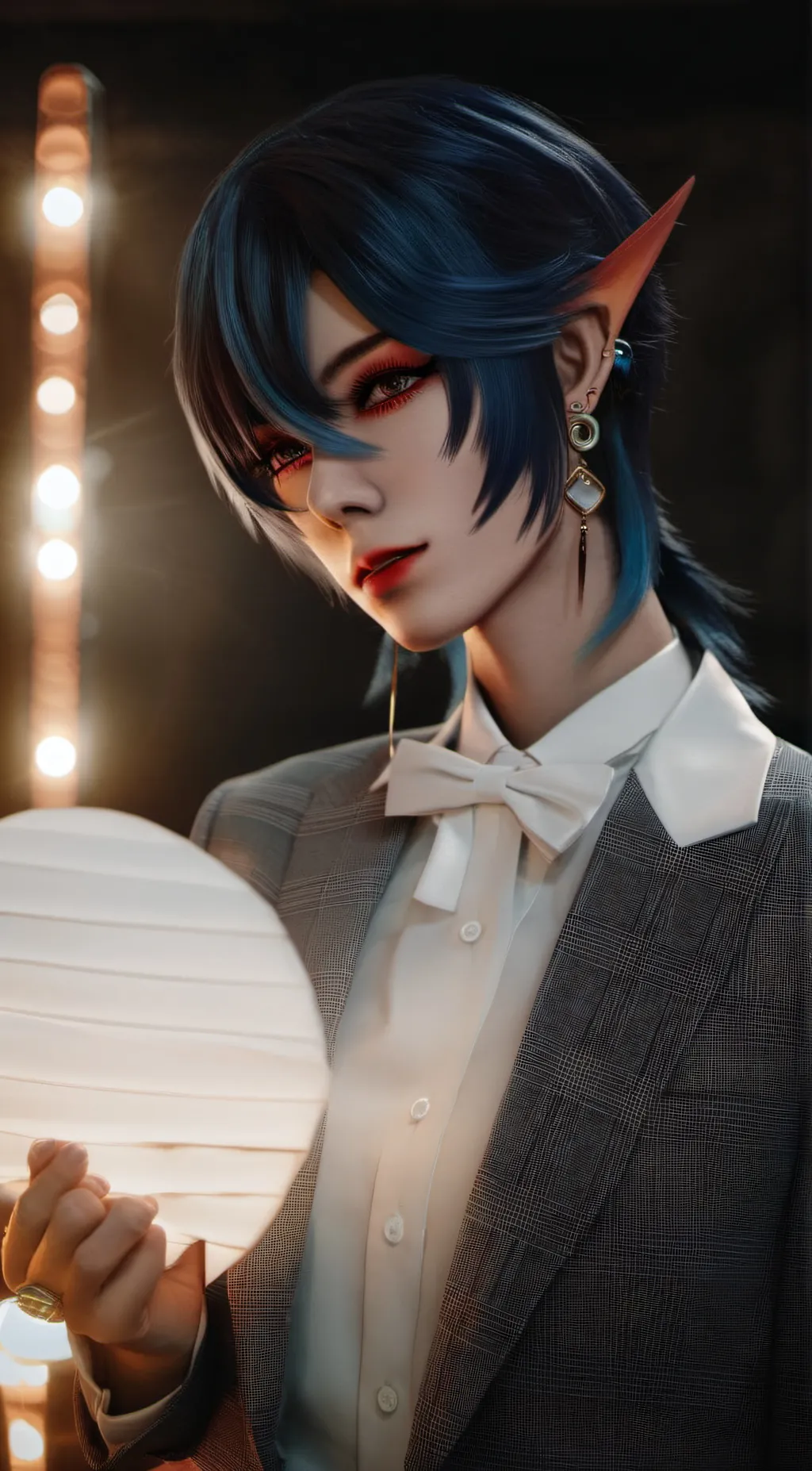 ai character: Darkiplier  background