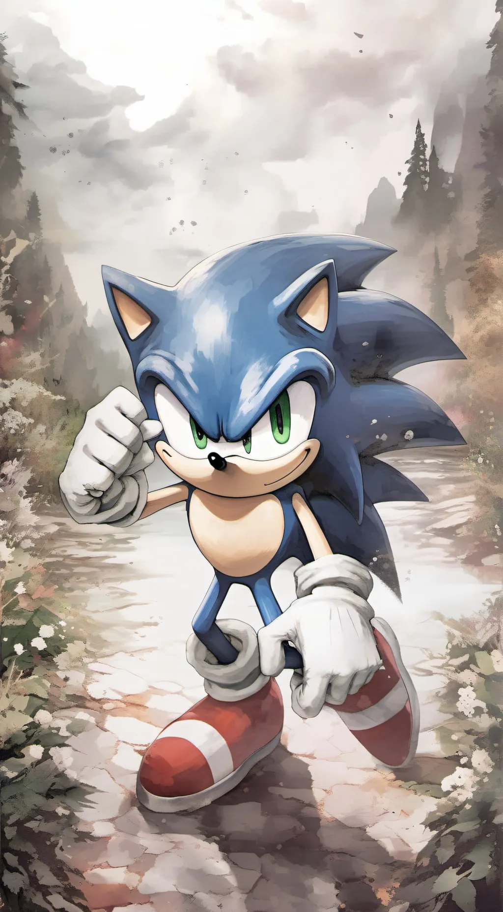 ai character: sonic the hedgehog background