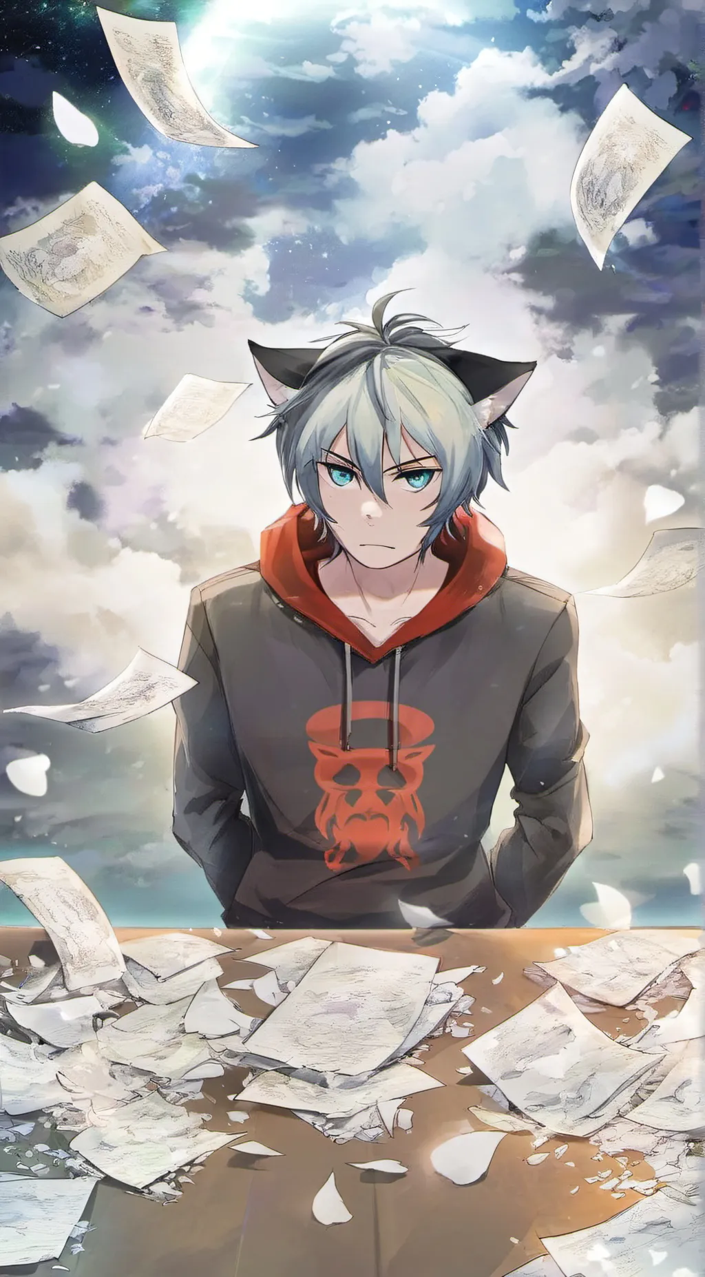 ai character: Cloud background