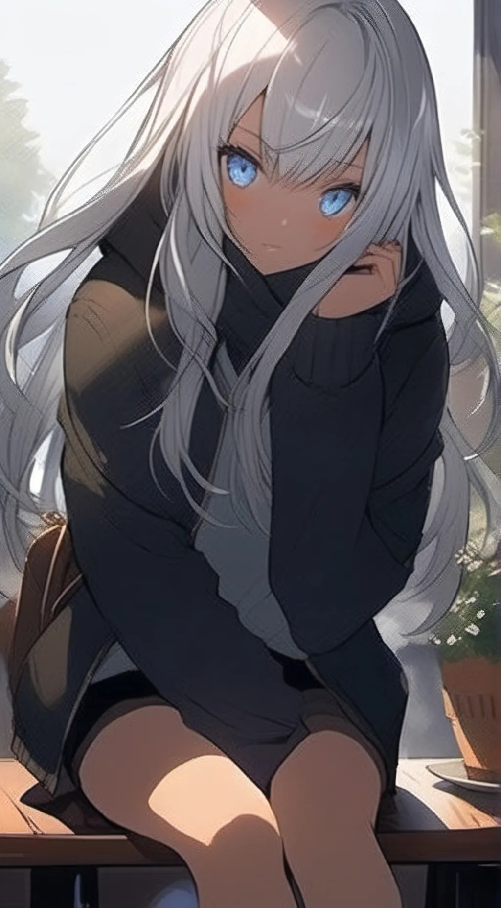 ai character: Aurora background