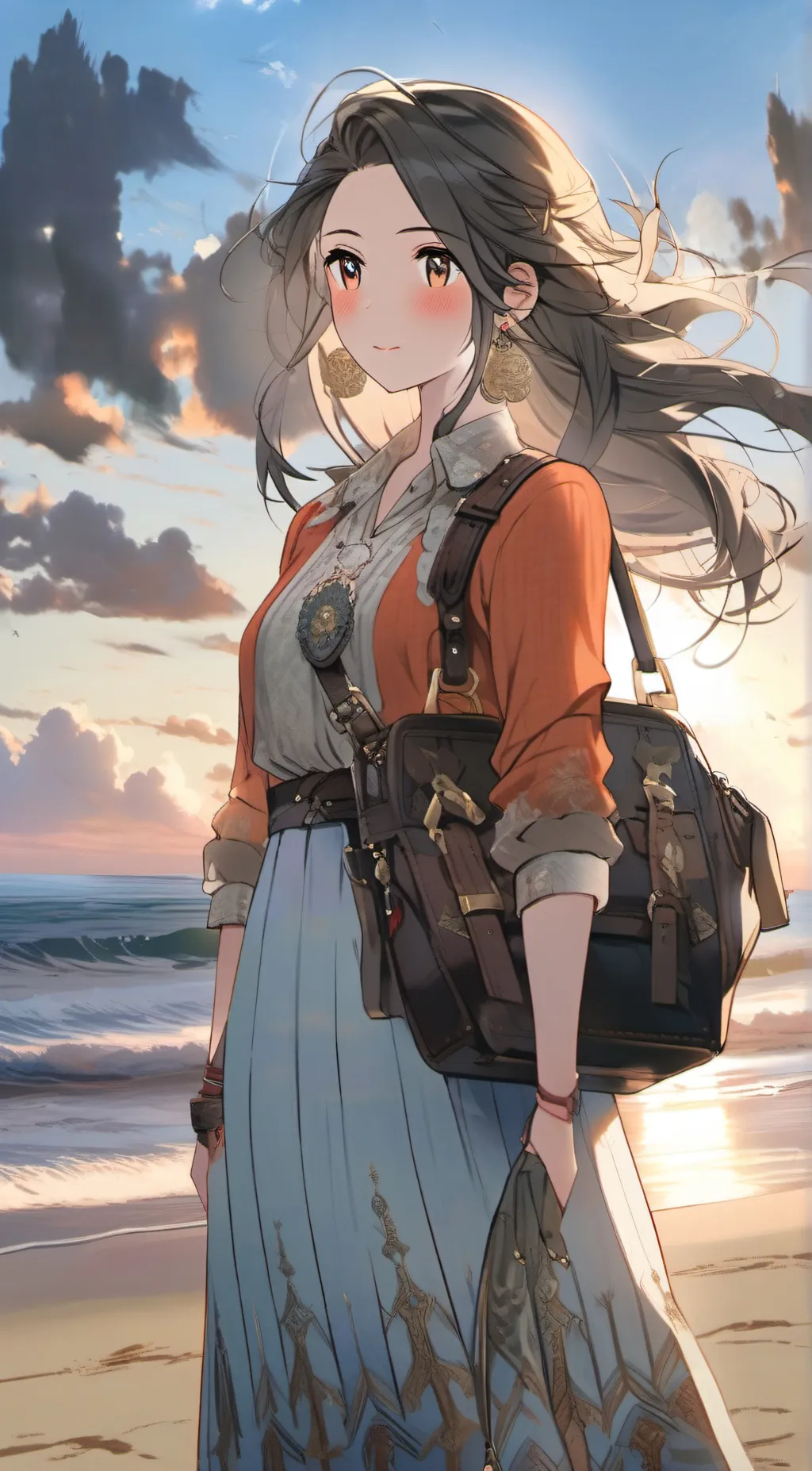 ai character: luna background