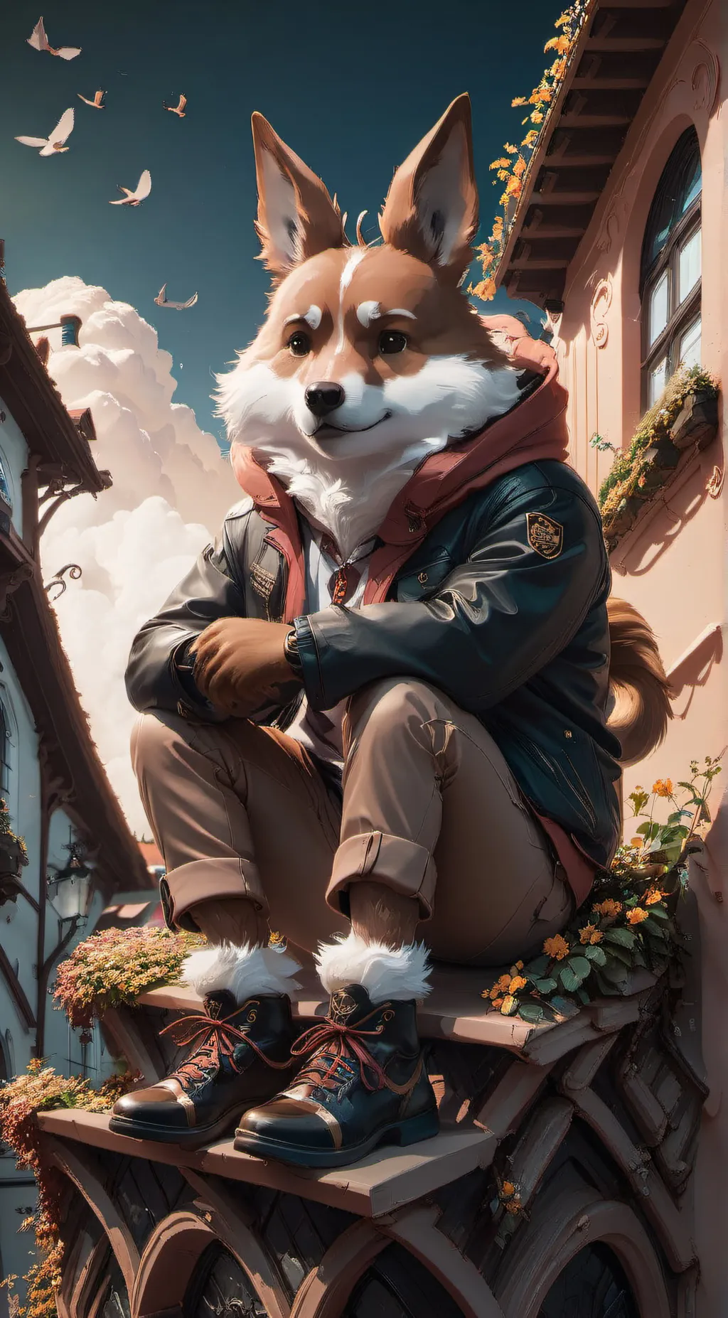 ai character: Furry infection background