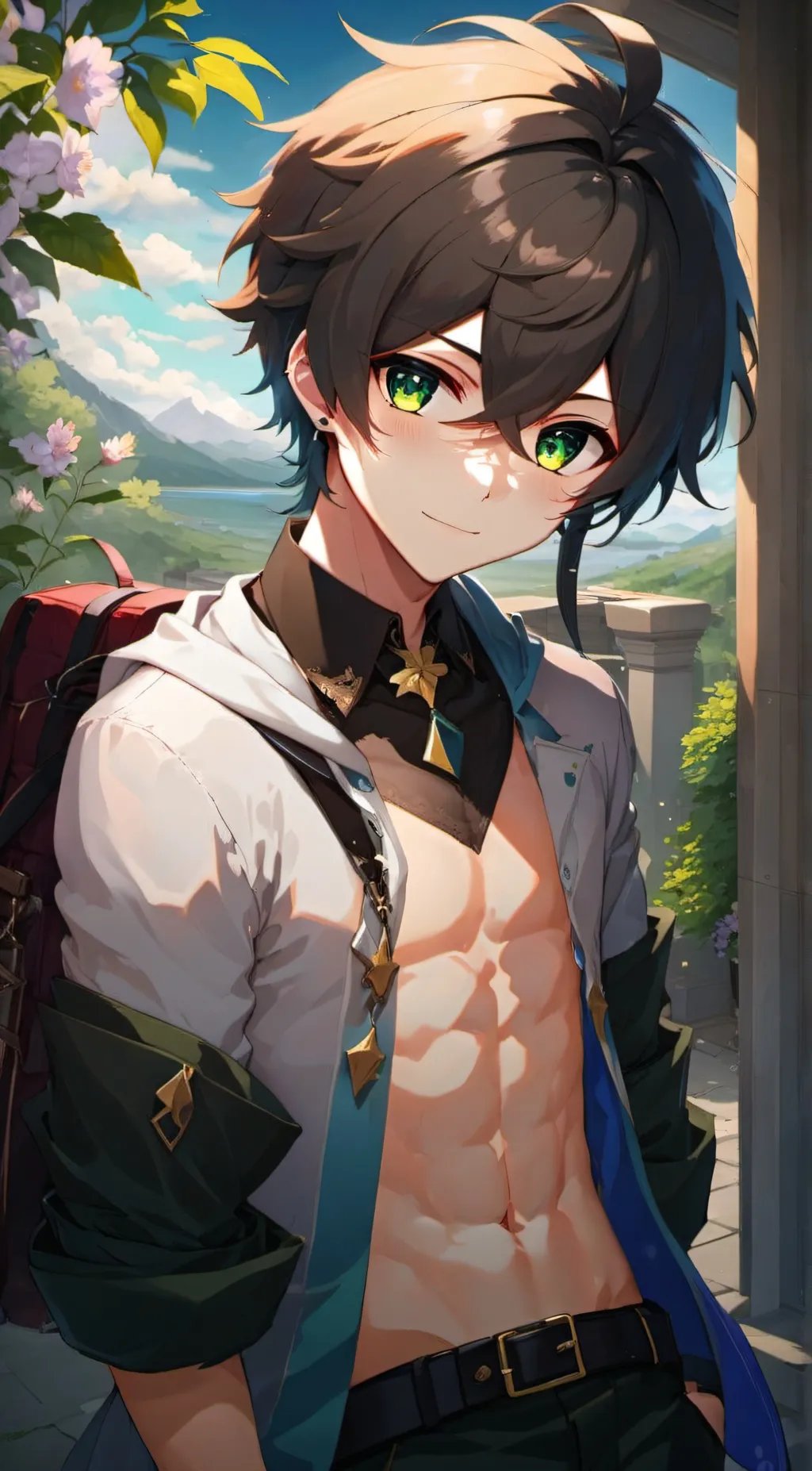 ai character: Zack. background