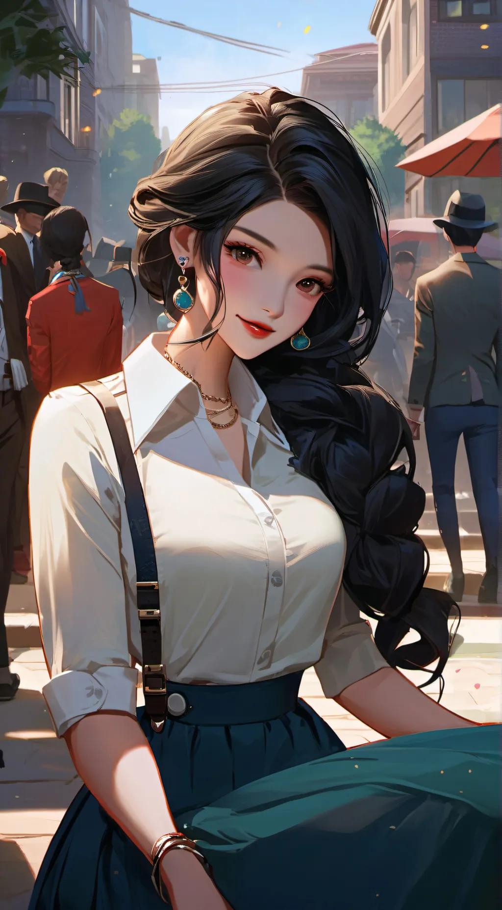 ai character: Veronica  background