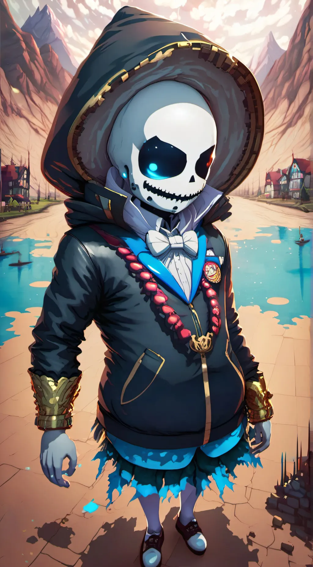 ai character: error 404 background