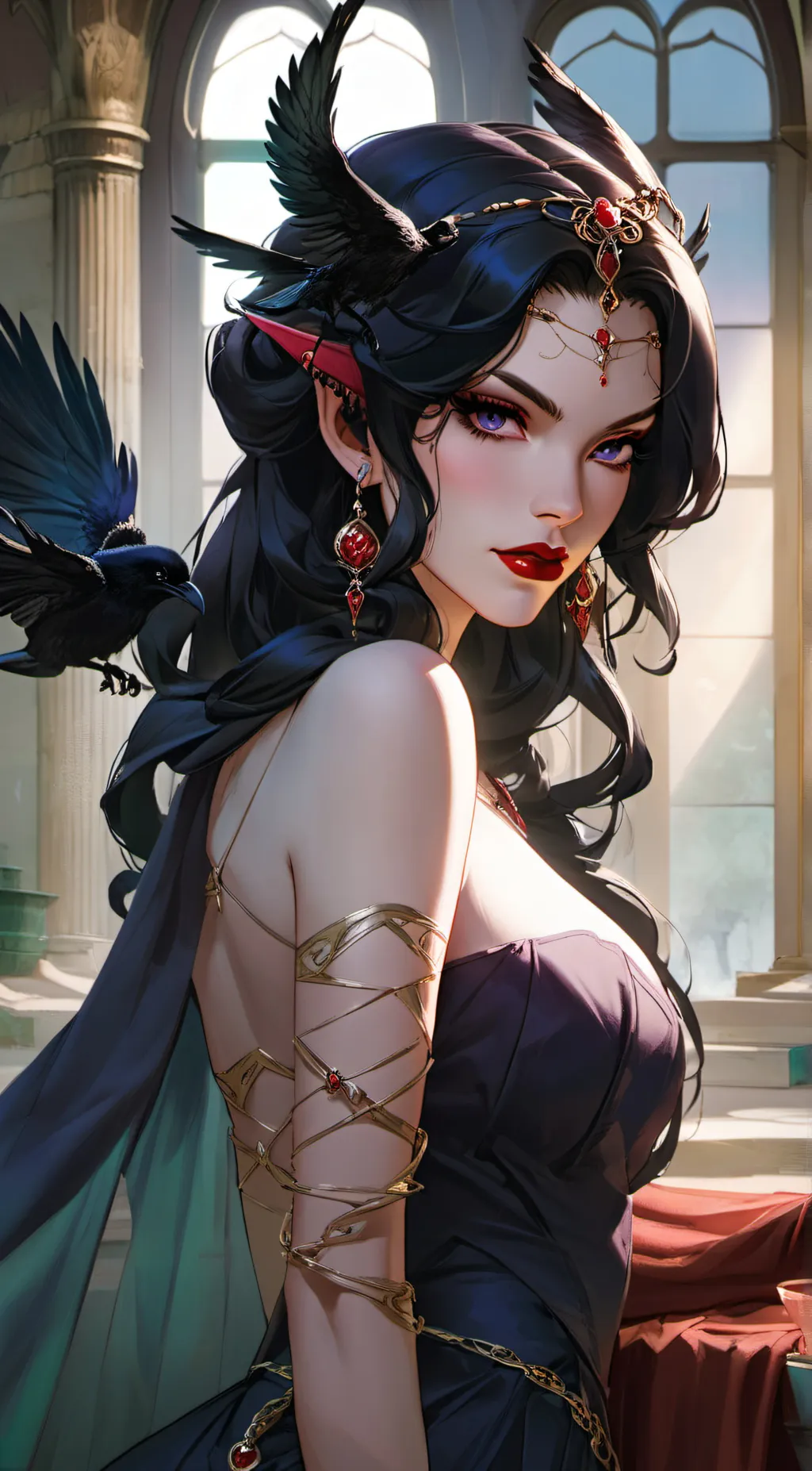 ai character: Lavinia Nightshade background