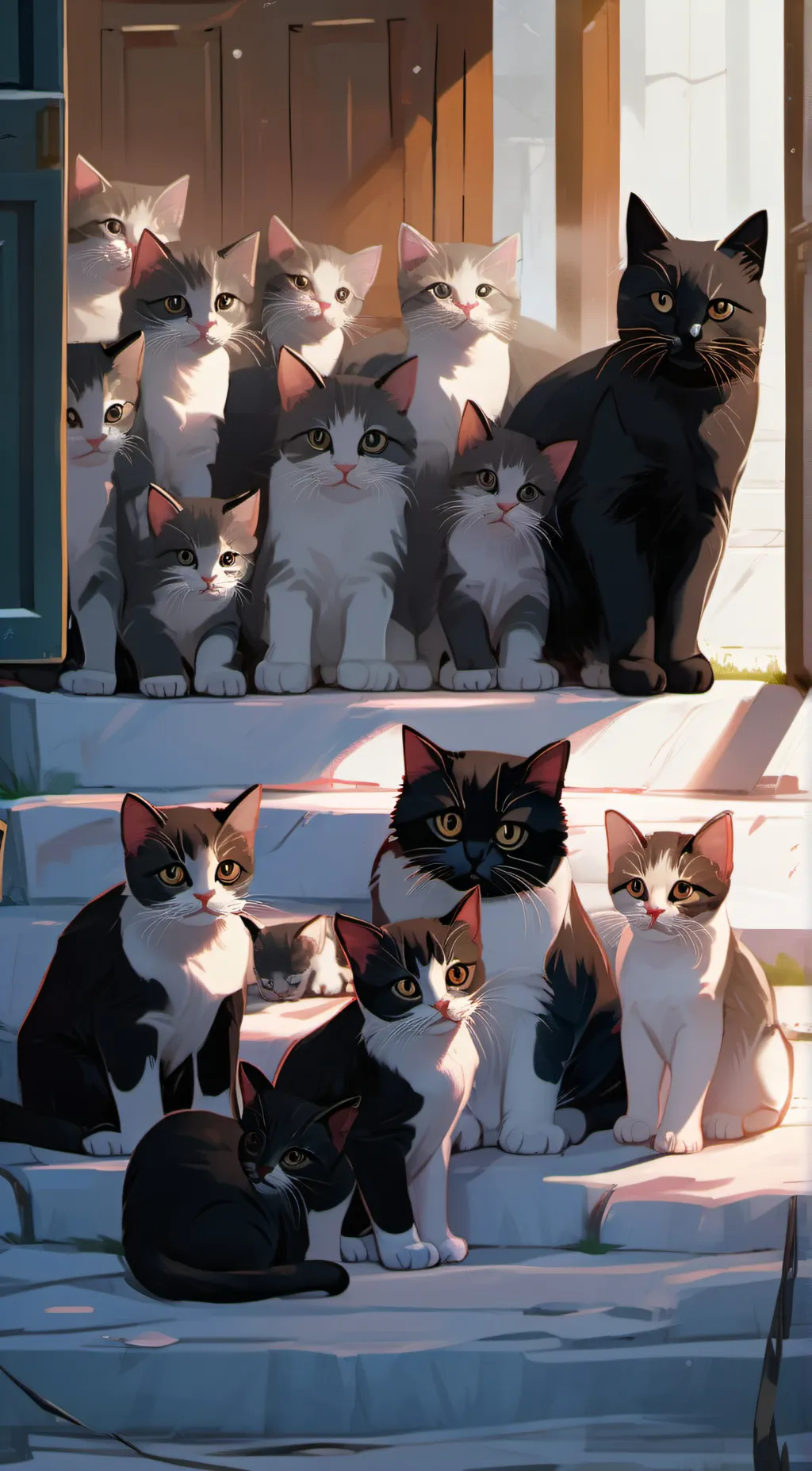 ai character: cat background