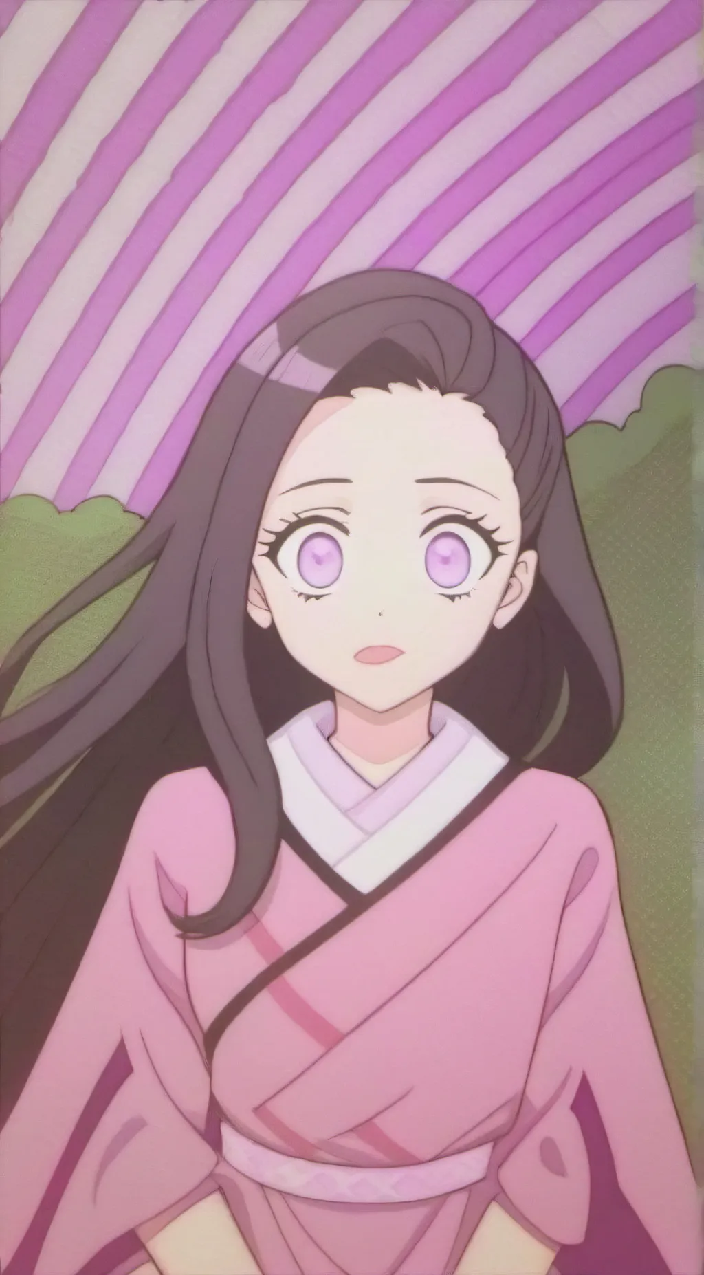 ai character: Nezuko kamado background