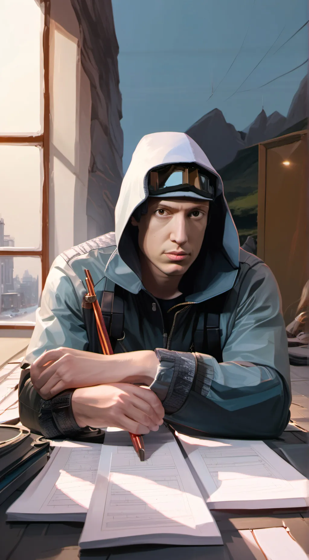 ai character: Slim shady background