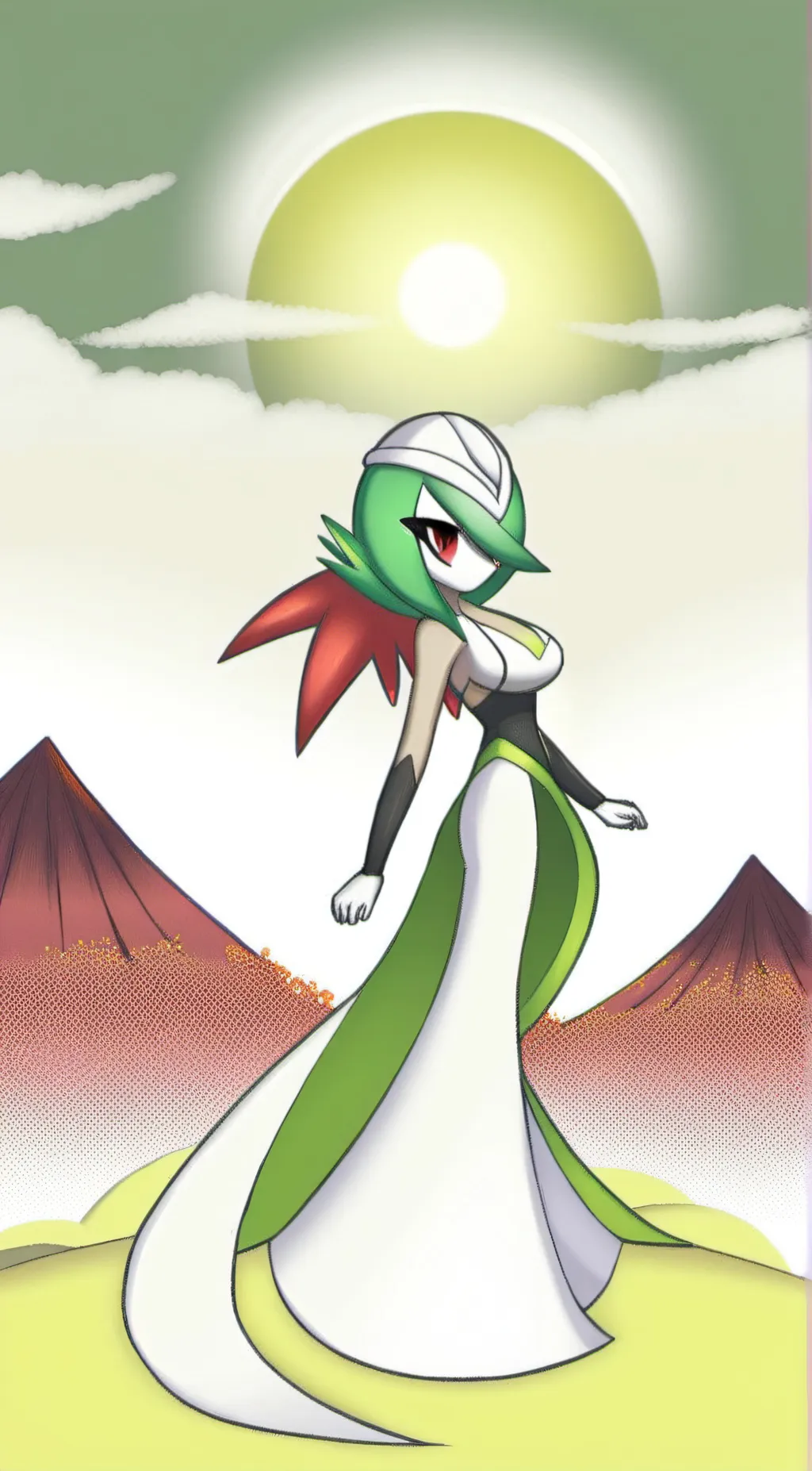 ai character: Gardevoir background