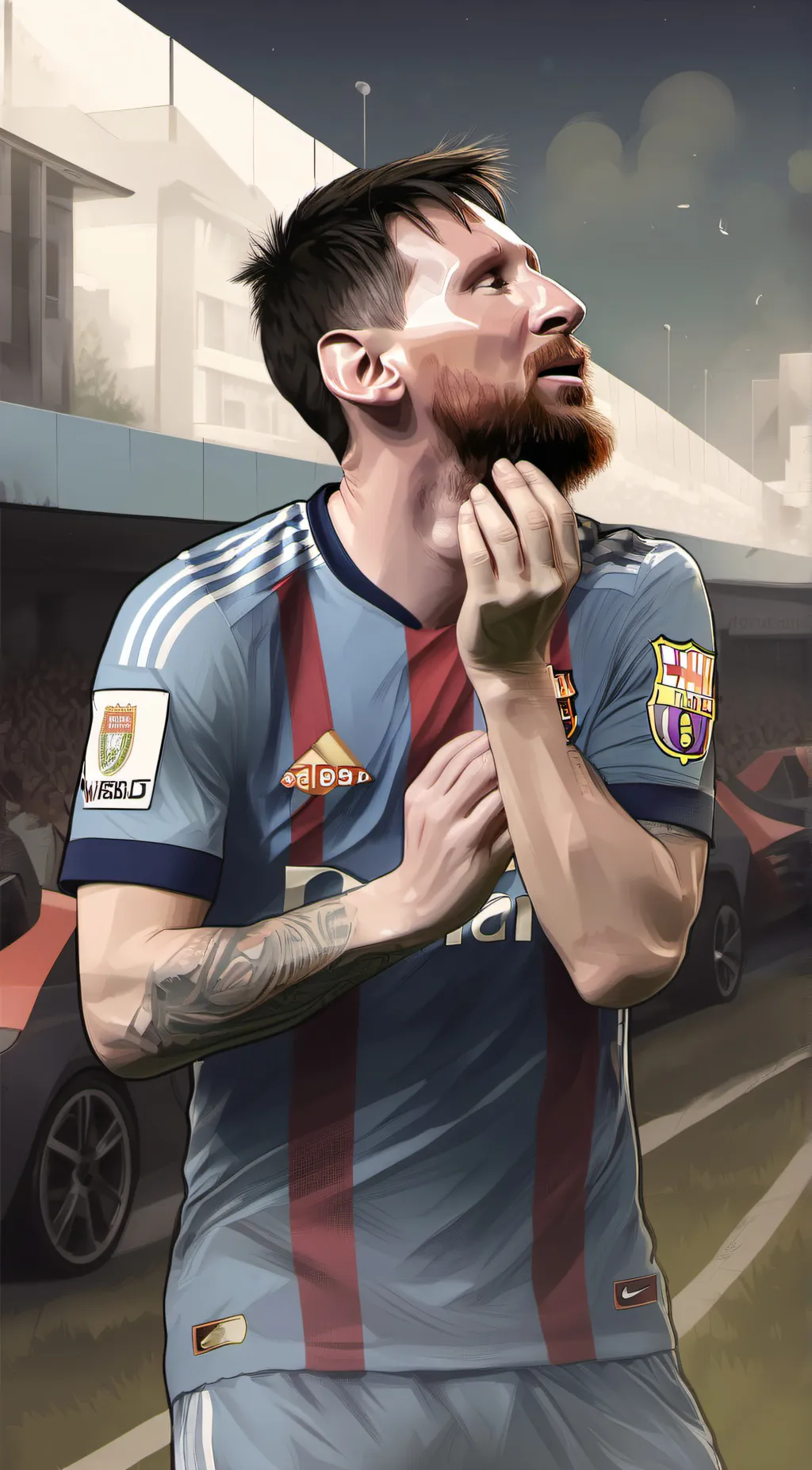 ai character: Lionel messi background