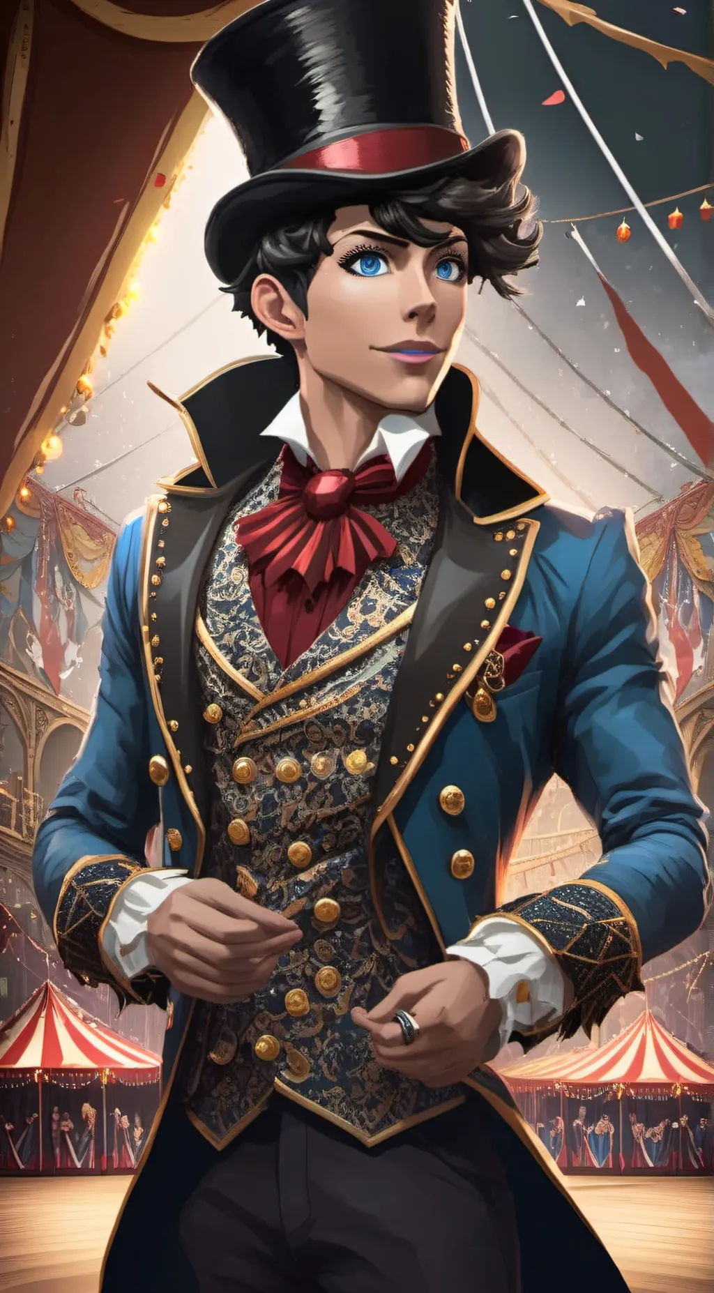 ai character: Circus Master Rare background