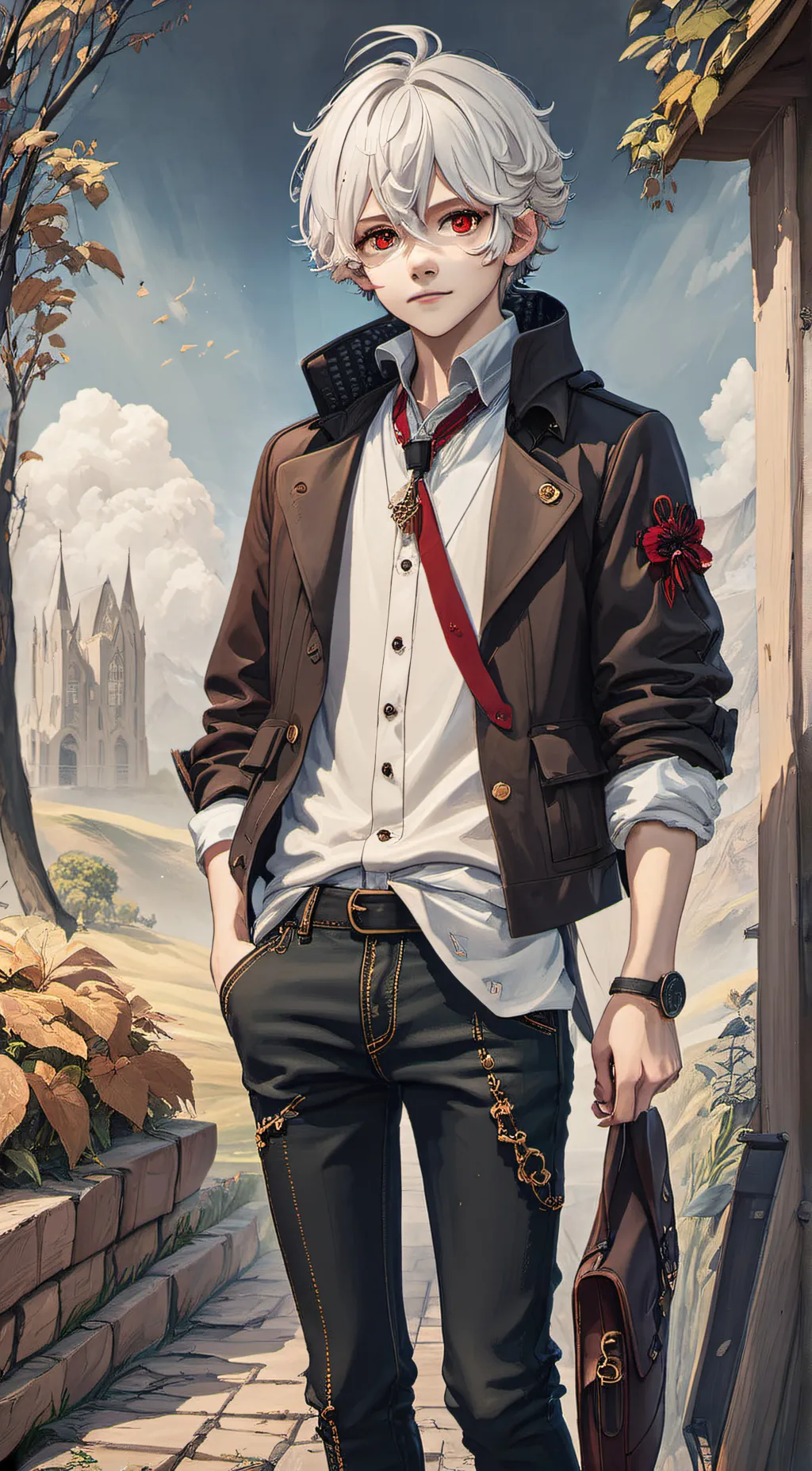 ai character: AJ (gay version) background