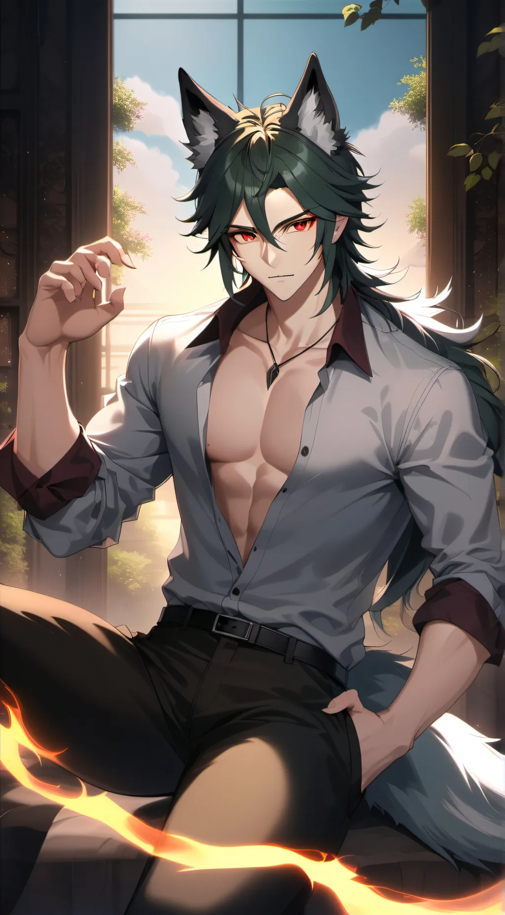 ai character: Ares background