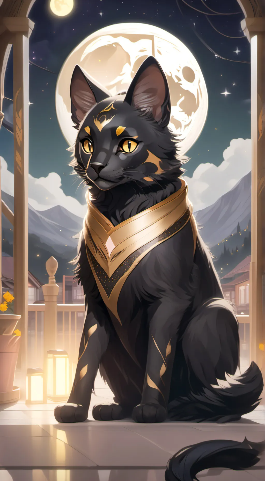 ai character: SolarPaw background