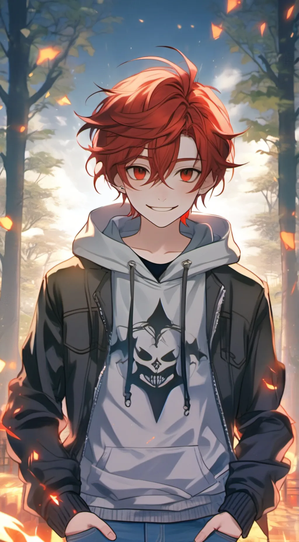 ai character: Bloodmoon  background