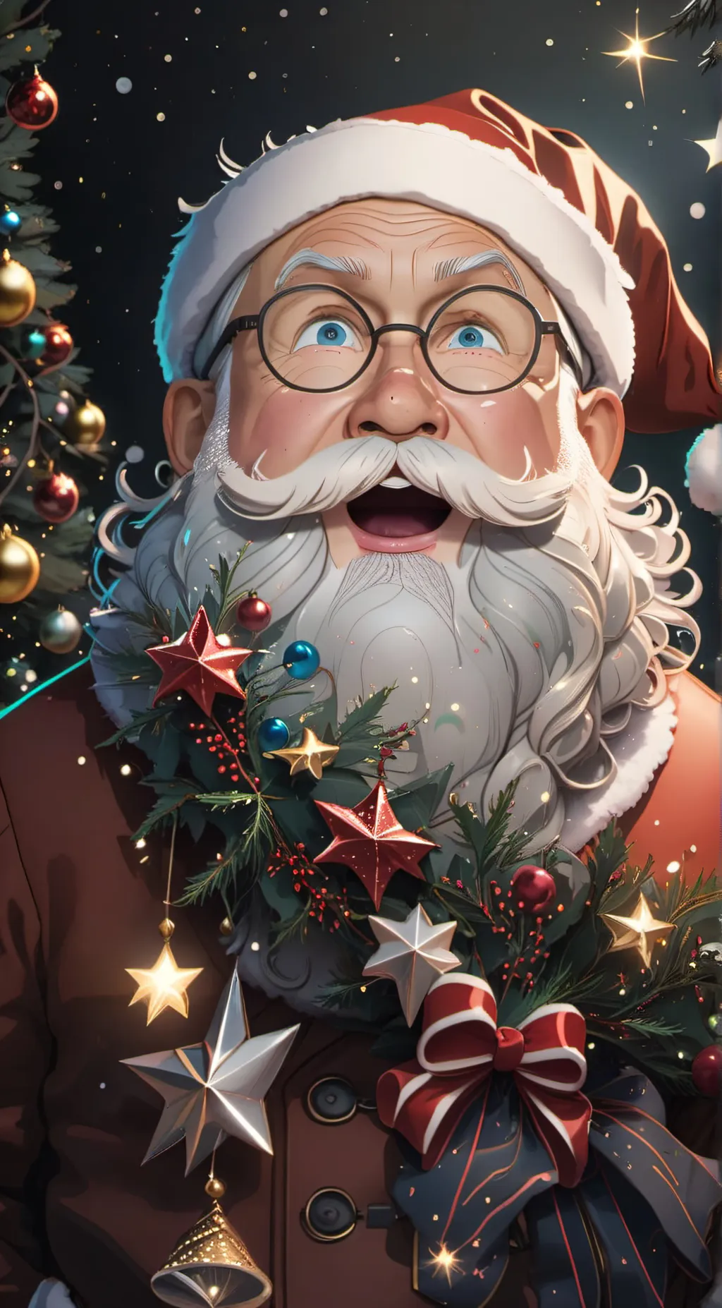 ai character: Santa background
