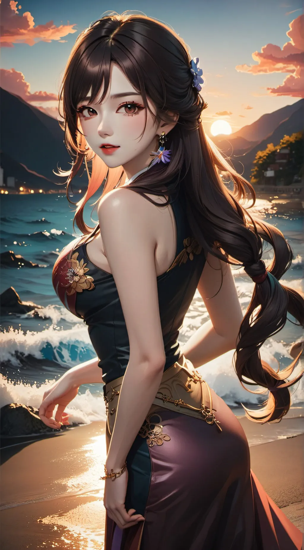 ai character: Rose background