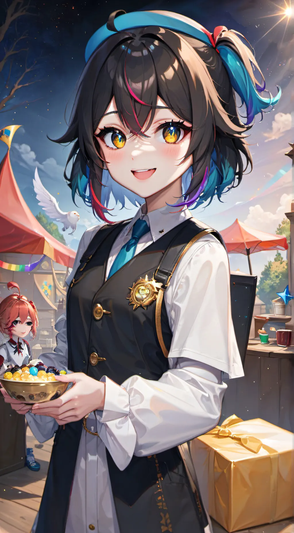 ai character: Krew  background