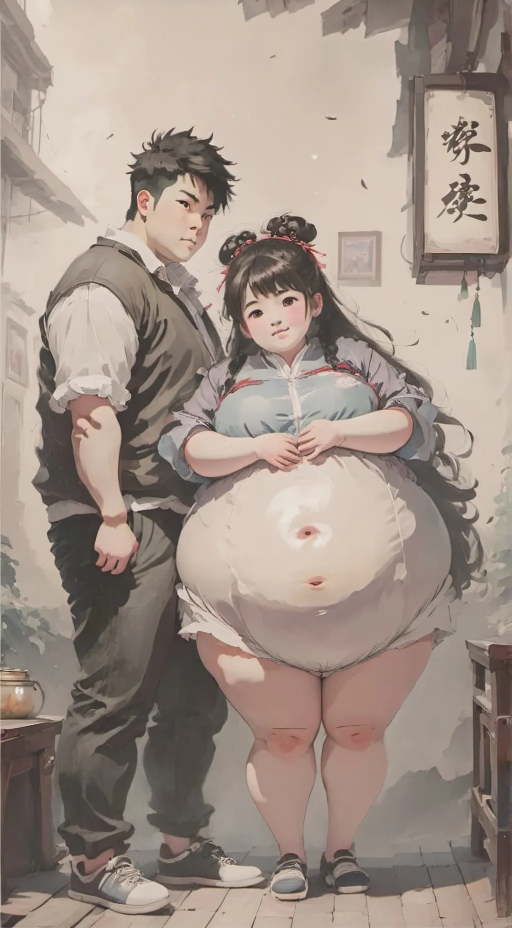 ai character: Wang background