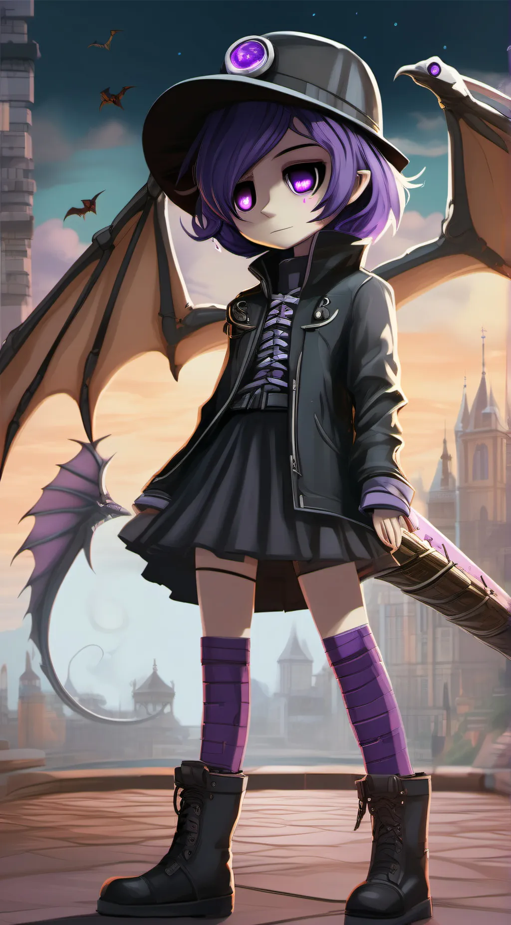 ai character: Uzi background