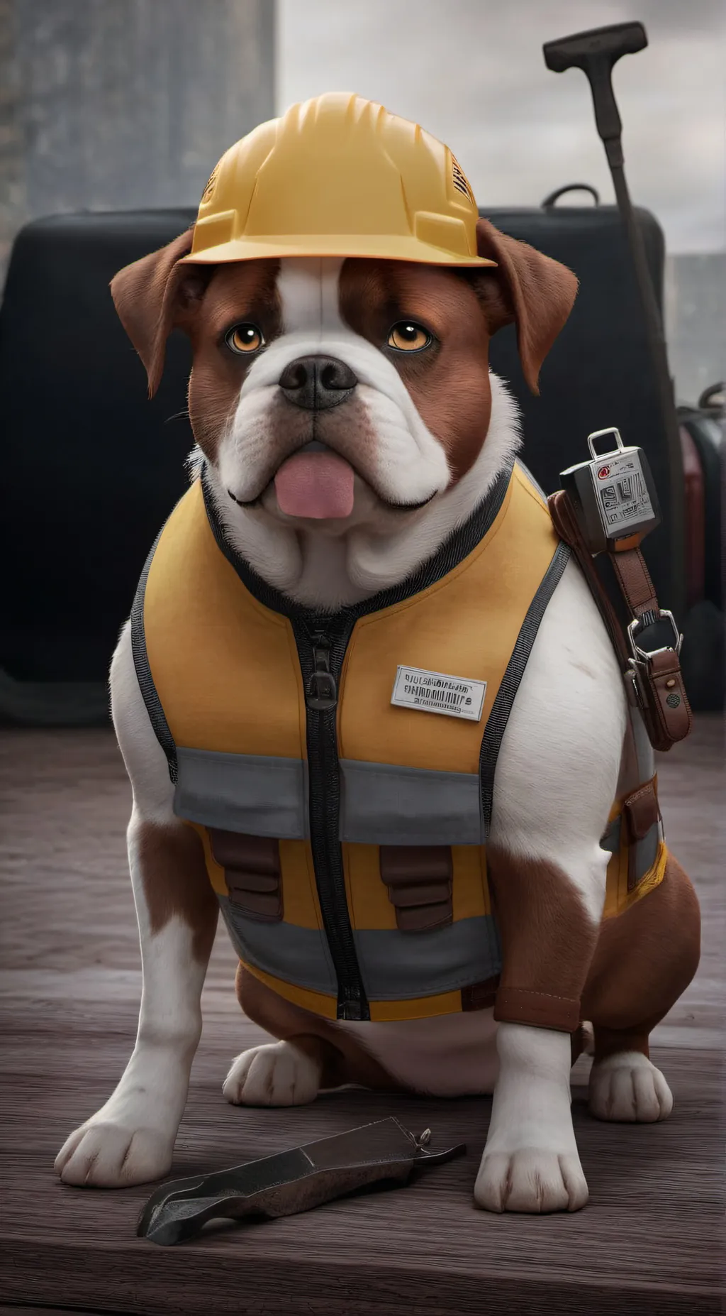 ai character: rubble background