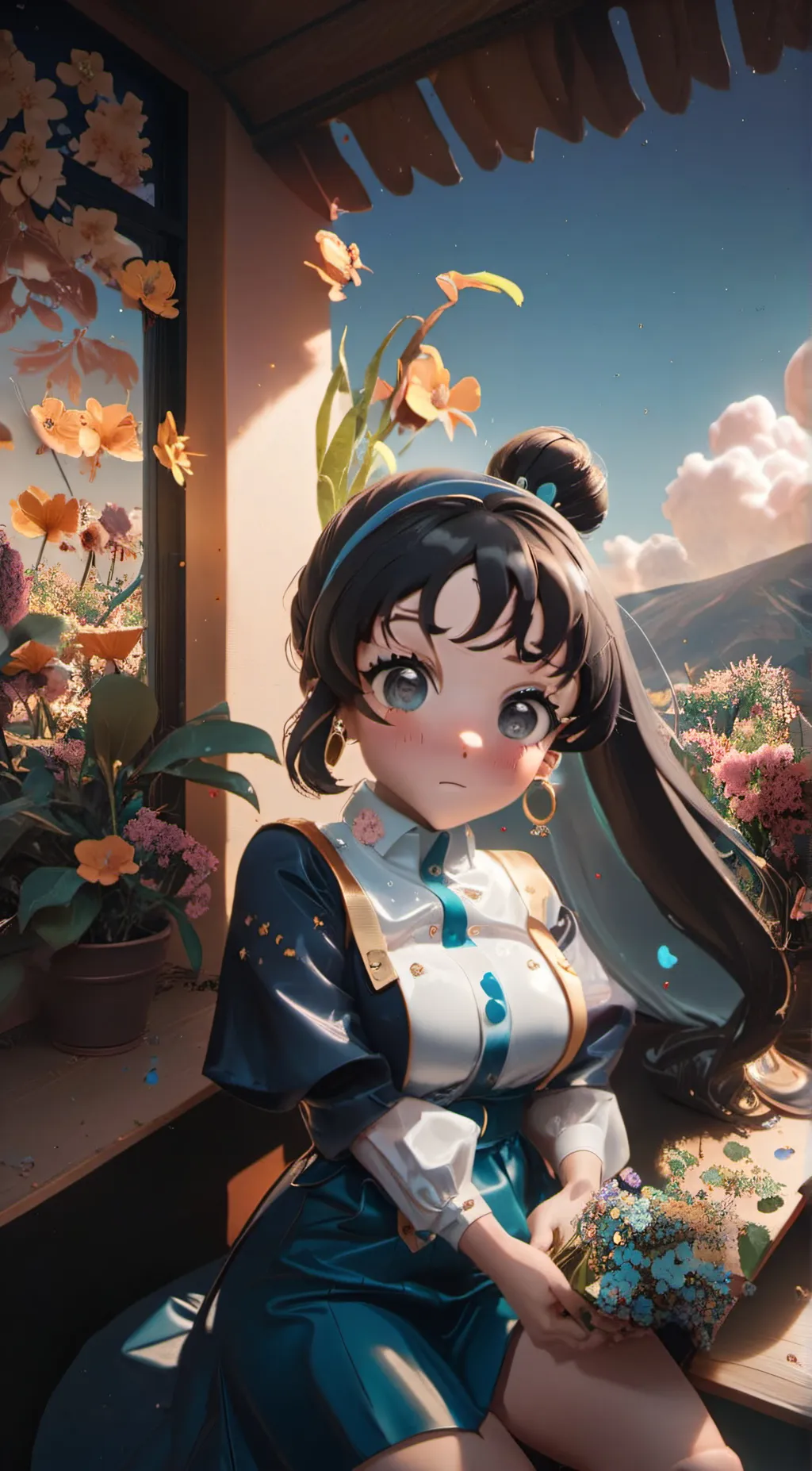 ai character: Kino background