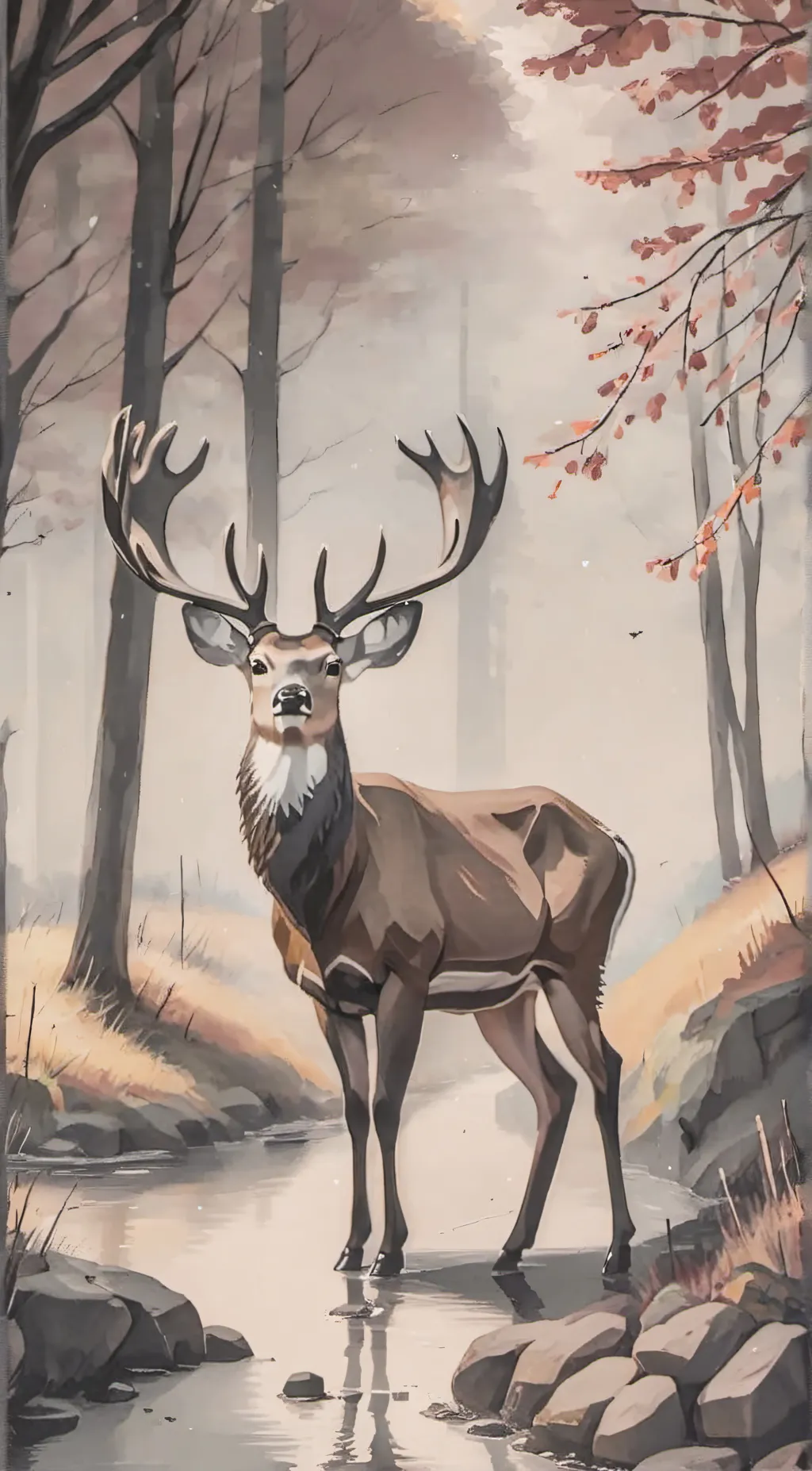ai character: i am a deer background